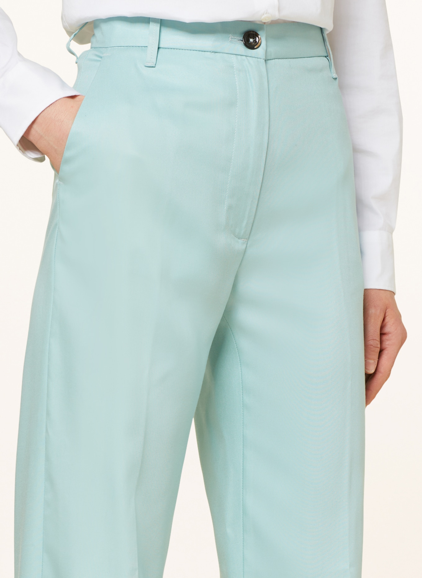 nine:inthe:morning Wide leg trousers DEEP, Color: MINT (Image 5)