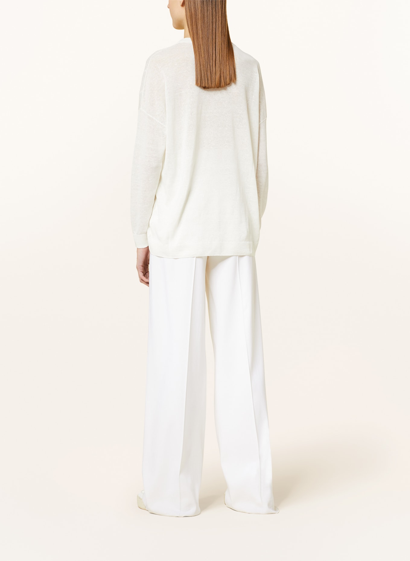 BRUNELLO CUCINELLI Linen sweater, Color: WHITE (Image 3)