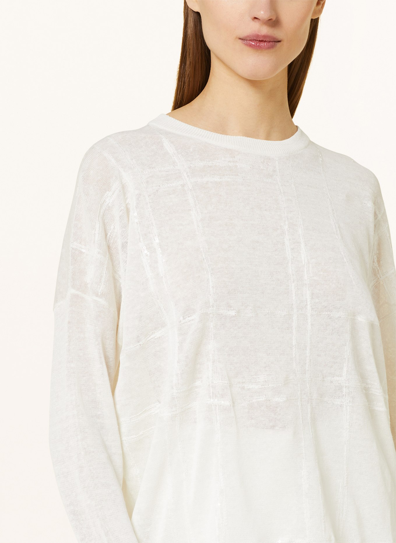 BRUNELLO CUCINELLI Linen sweater, Color: WHITE (Image 4)
