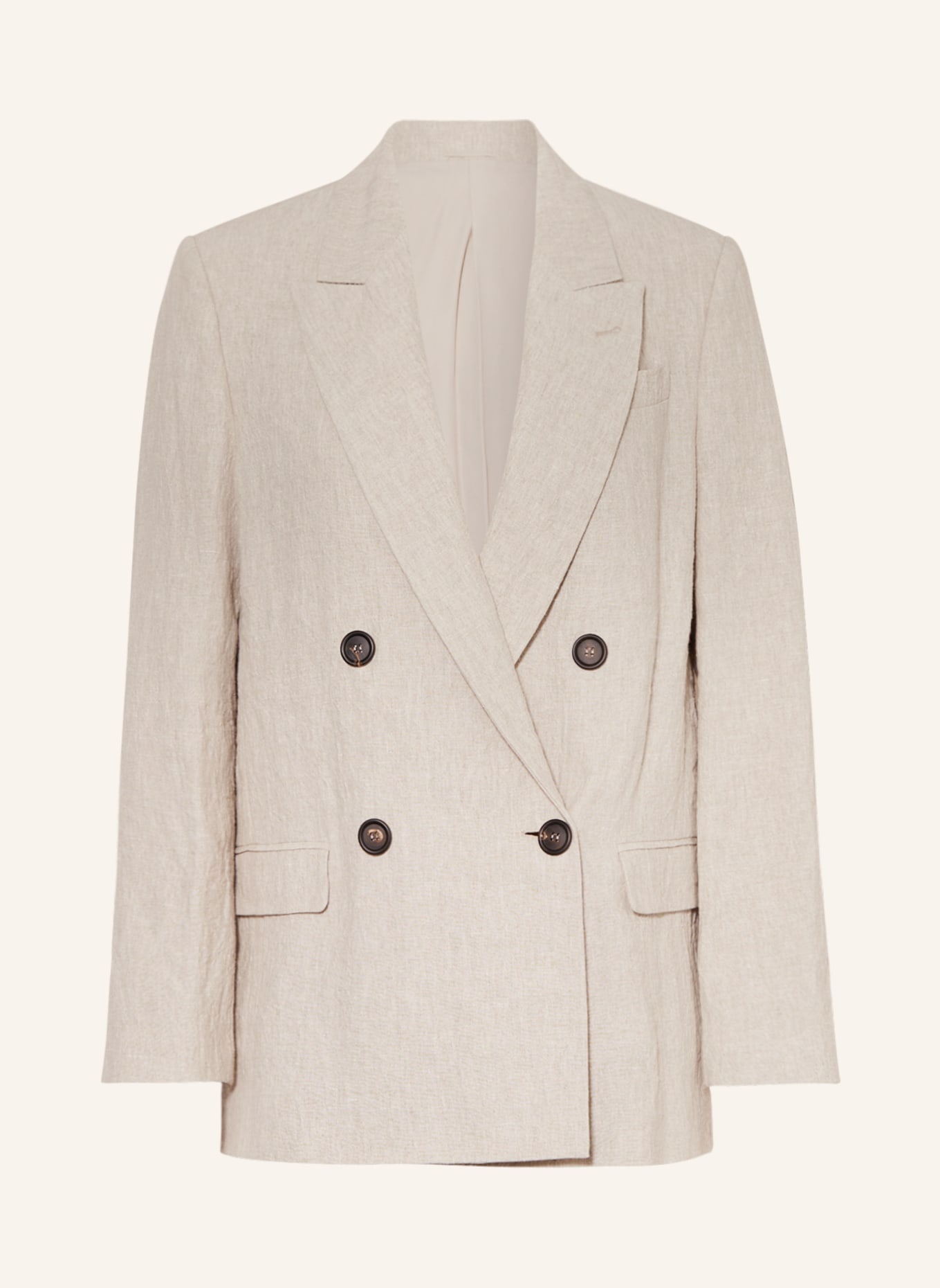 BRUNELLO CUCINELLI Linen blazer, Color: BEIGE (Image 1)