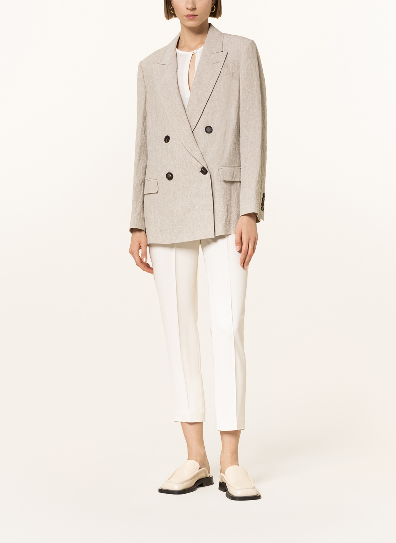 BRUNELLO CUCINELLI Linen blazer, Color: BEIGE (Image 2)