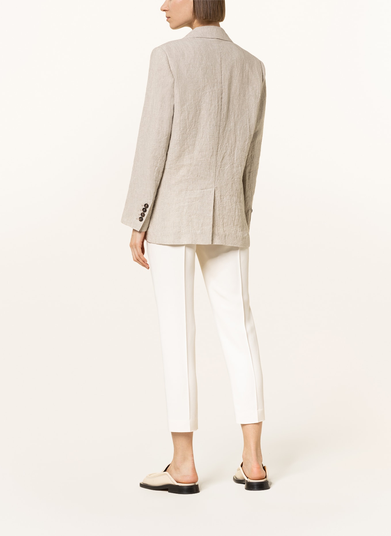 BRUNELLO CUCINELLI Linen blazer, Color: BEIGE (Image 3)