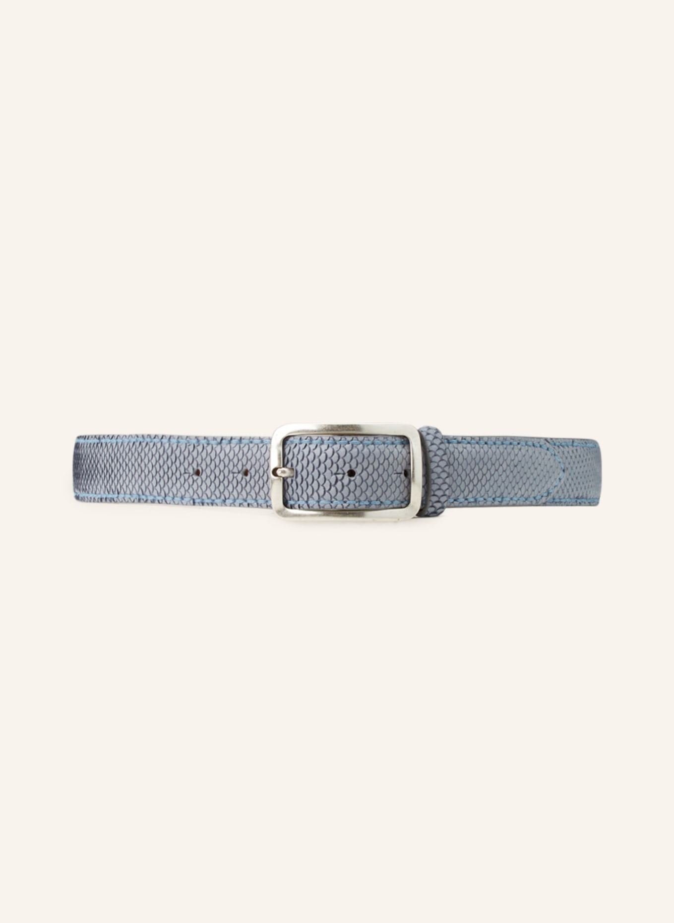 Reptile's House Leather belt BLIND, Color: GRAY (Image 2)