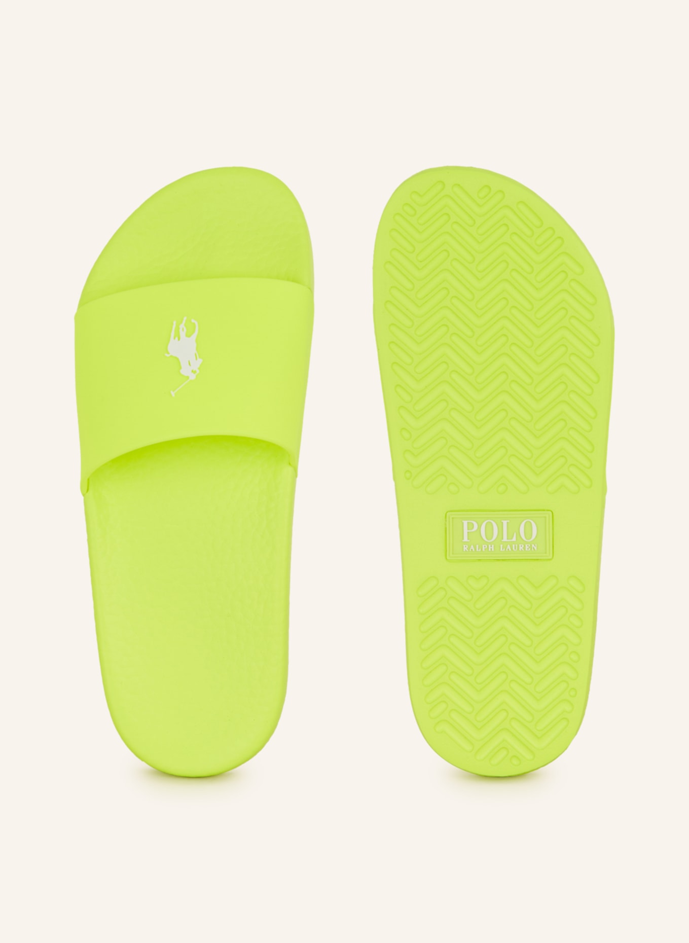 POLO RALPH LAUREN Slides, Color: NEON YELLOW (Image 5)