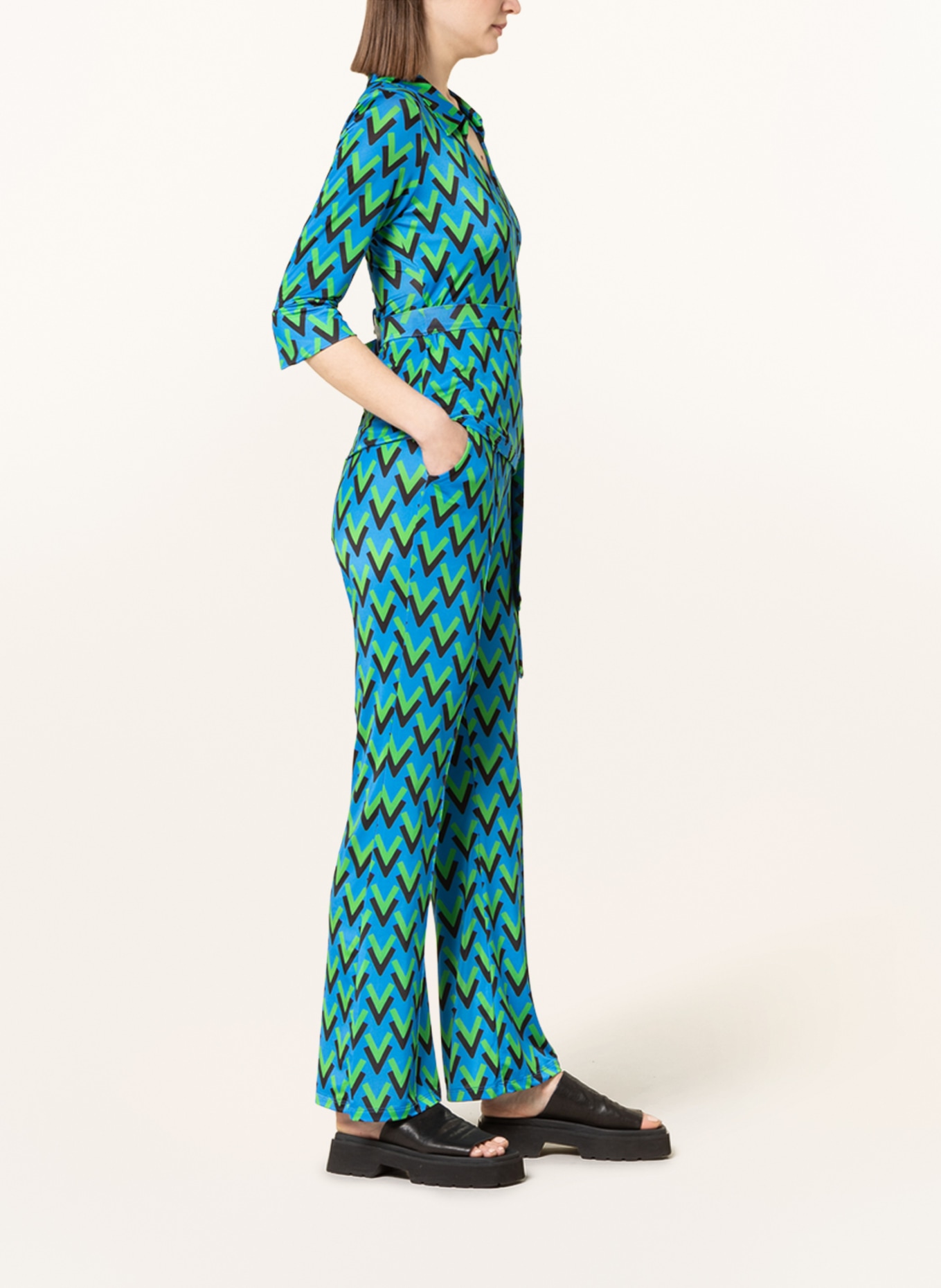 marivie Trousers SLIMMY!, Color: BLUE/ BLACK/ GREEN (Image 4)