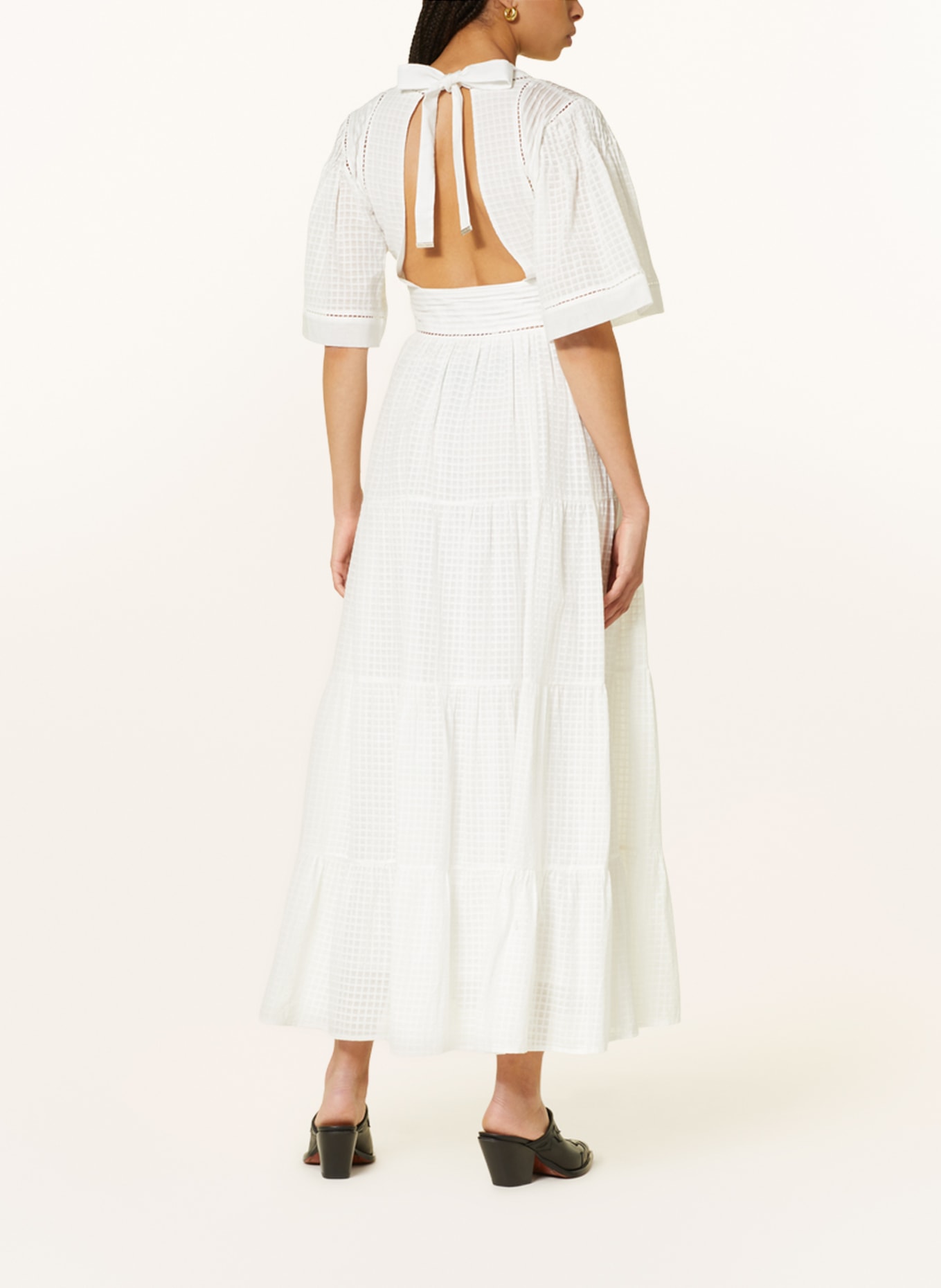 Magali Pascal Dress NARU with lace, Color: WHITE (Image 3)