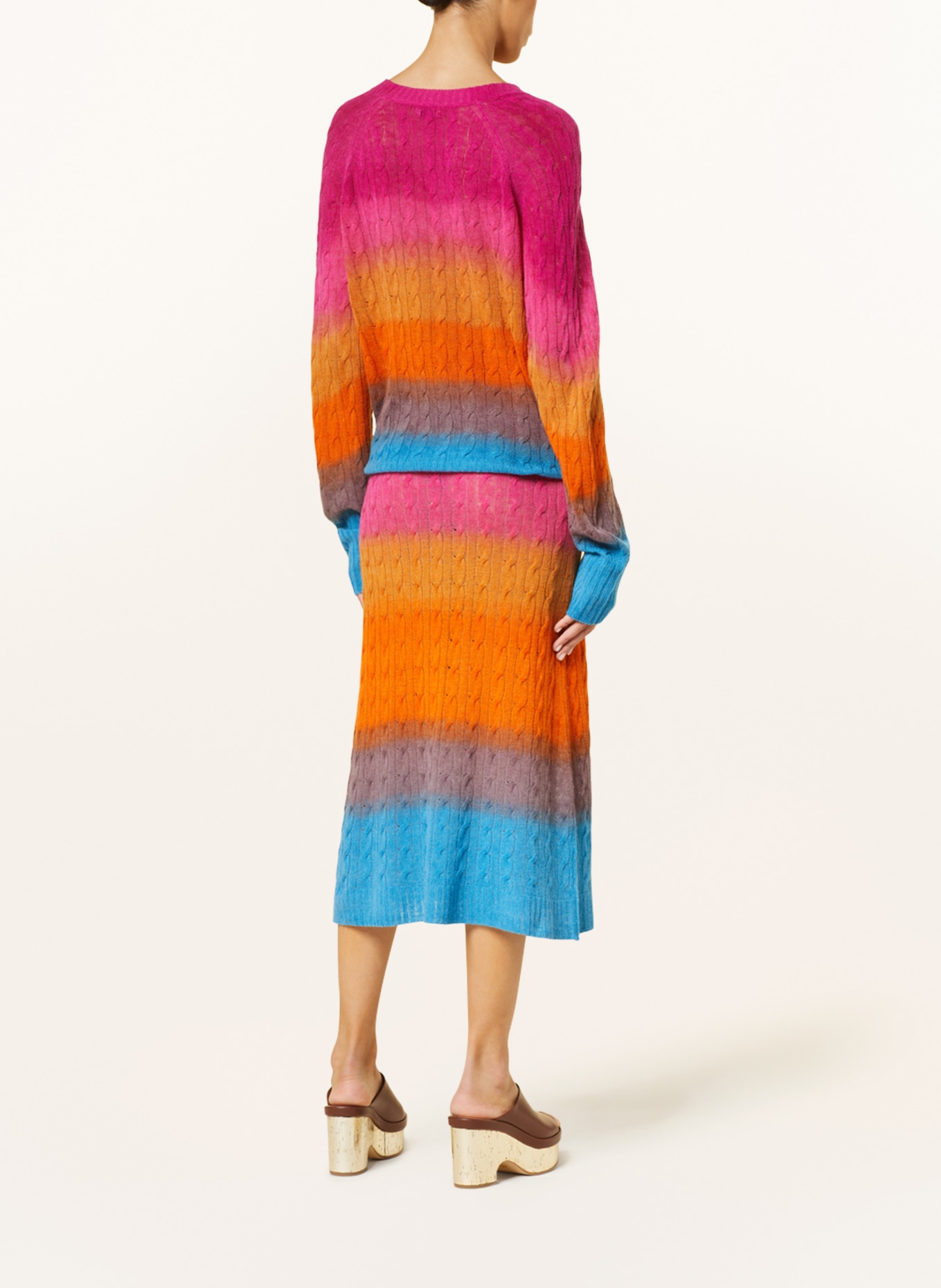 ETRO Knit skirt, Color: FUCHSIA/ ORANGE/ BLUE (Image 3)