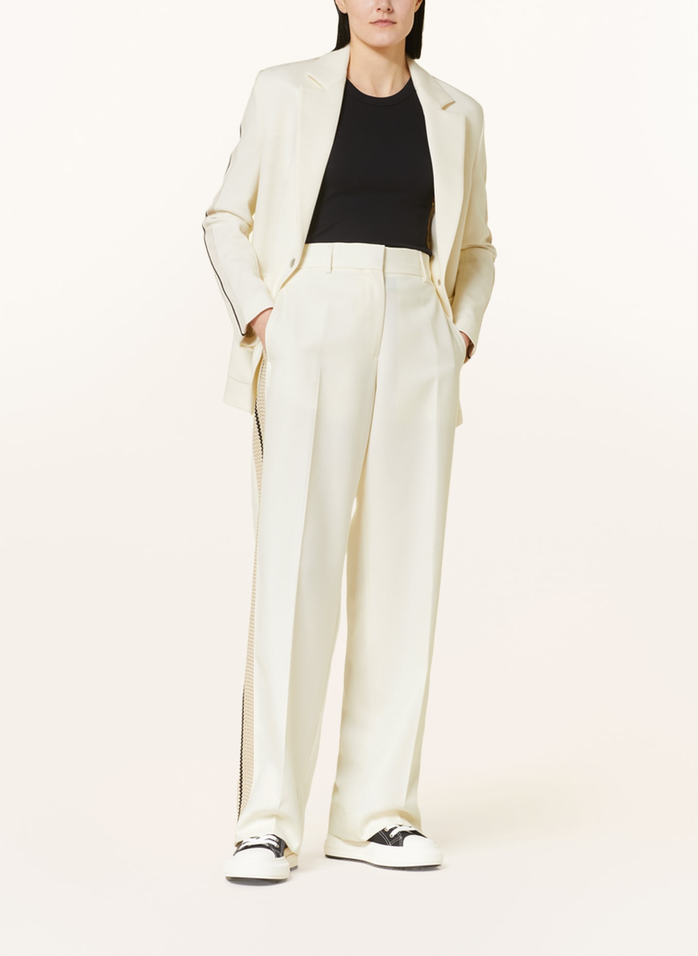 Palm Angels Wide leg trousers, Color: CREAM (Image 2)