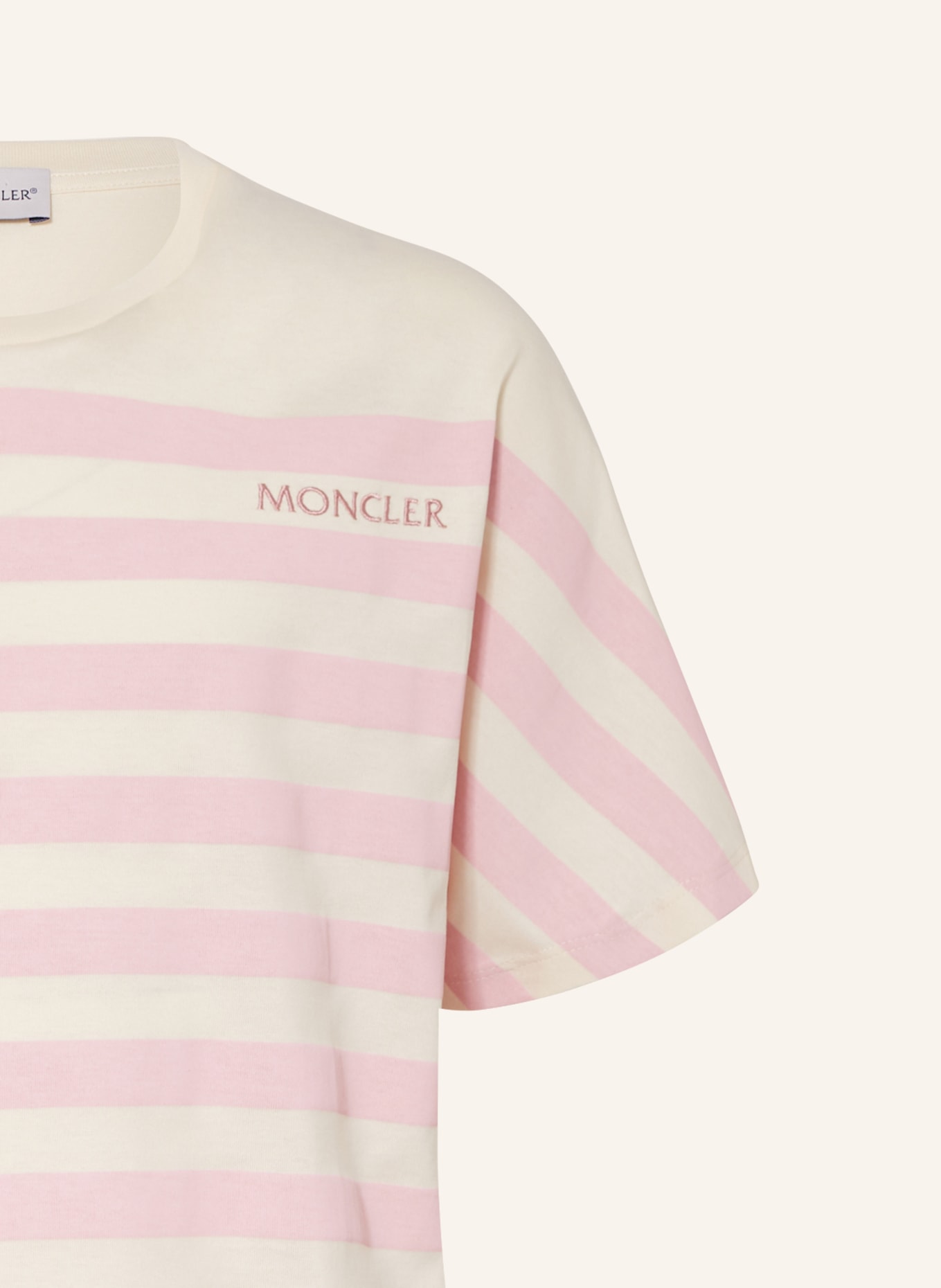 MONCLER enfant T-Shirt, Farbe: CREME/ ROSÉ (Bild 3)