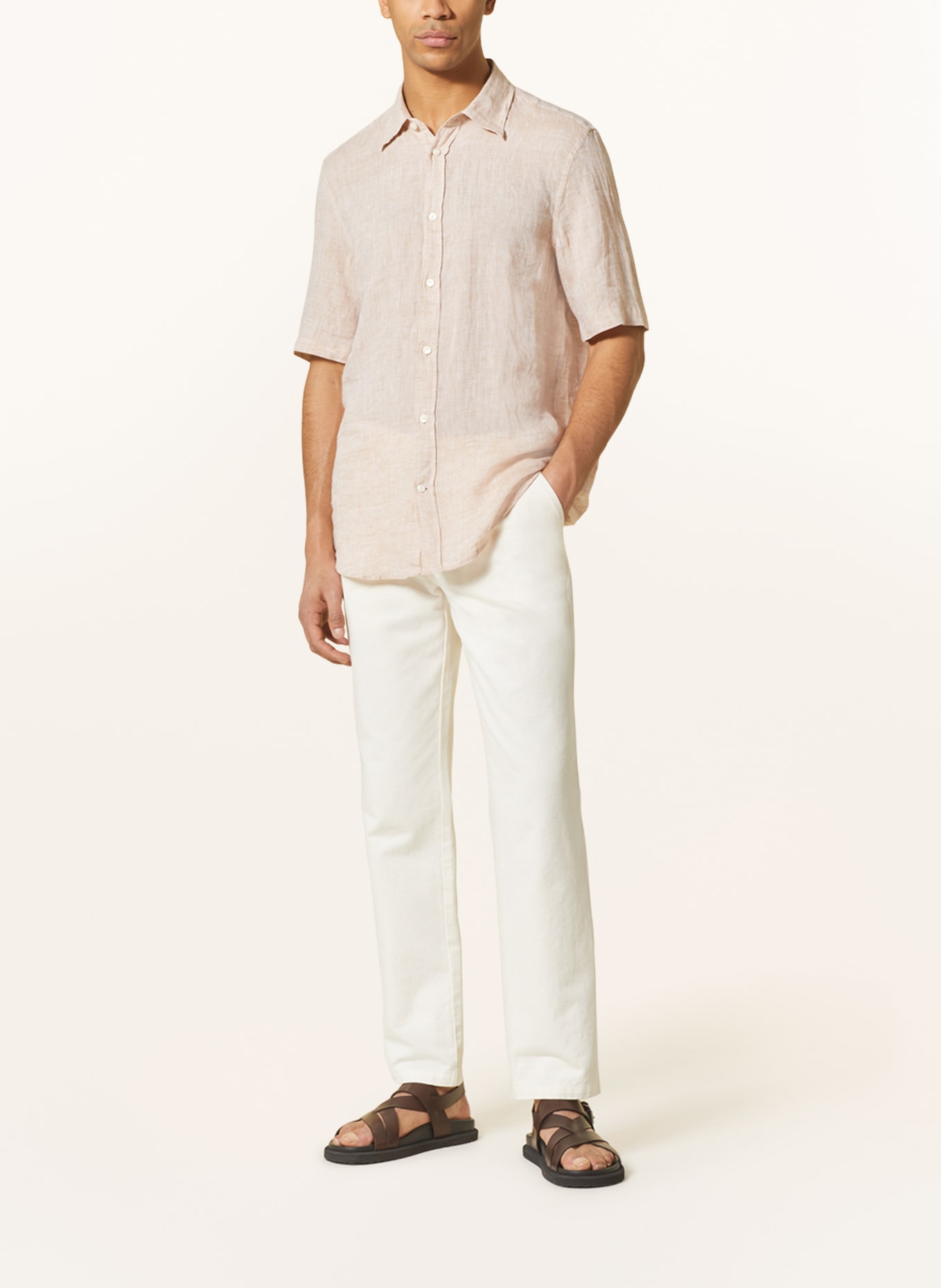 TIGER OF SWEDEN Linen shirt ENREE regular fit, Color: BEIGE (Image 2)