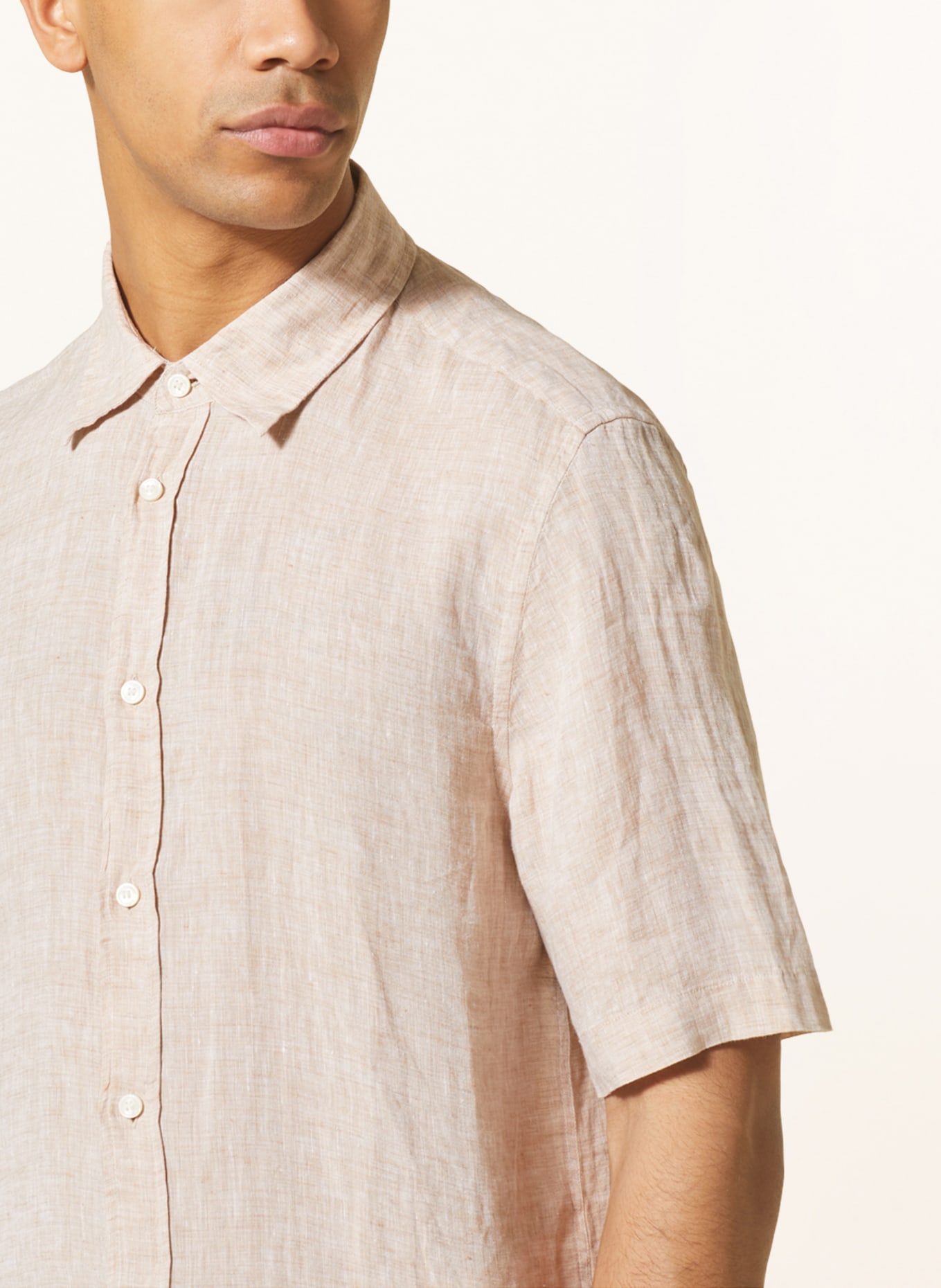 TIGER OF SWEDEN Linen shirt ENREE regular fit, Color: BEIGE (Image 4)
