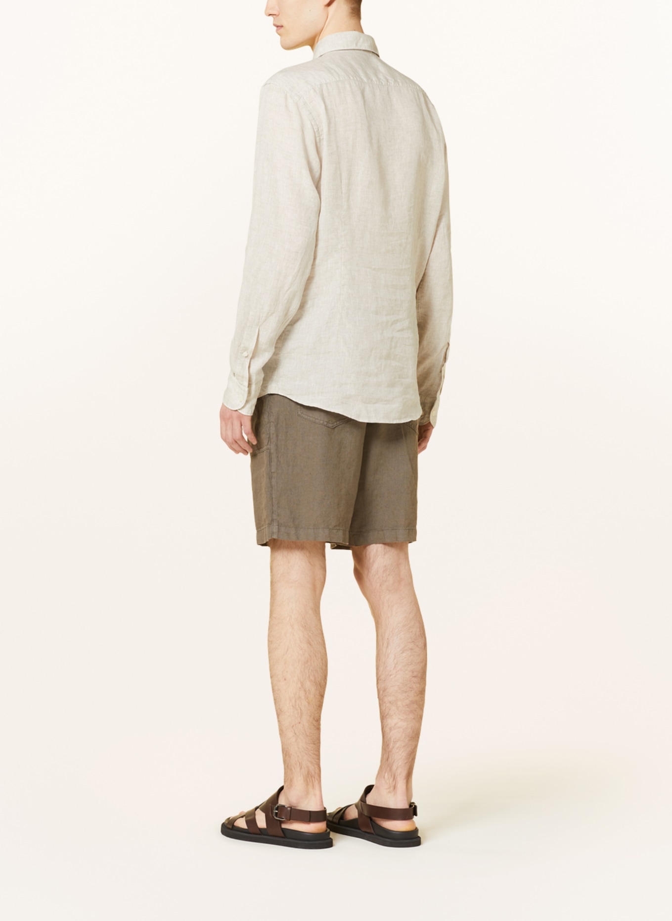 ETON Leinenhemd Slim Fit, Farbe: BEIGE (Bild 3)