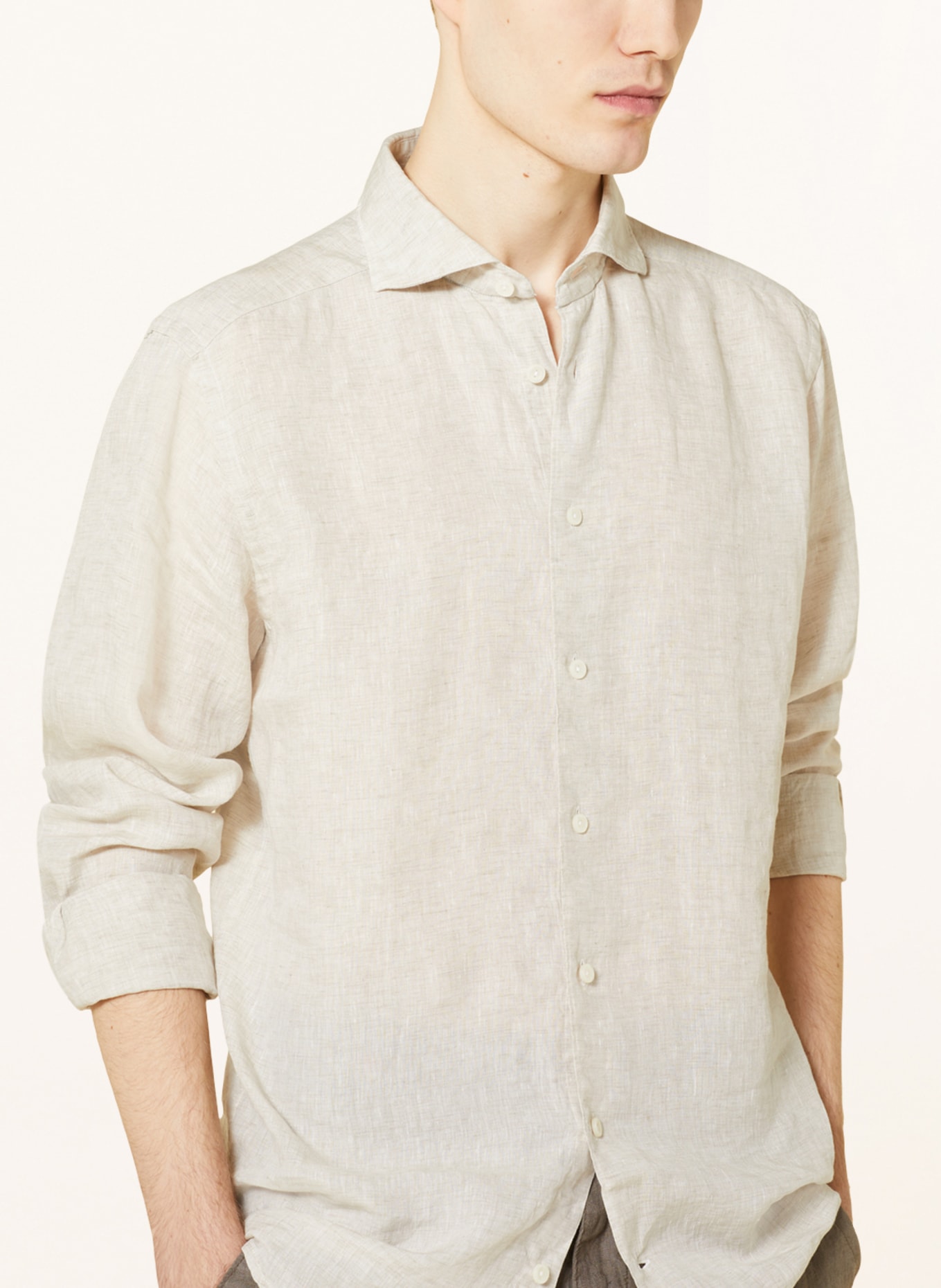 ETON Leinenhemd Slim Fit, Farbe: BEIGE (Bild 4)