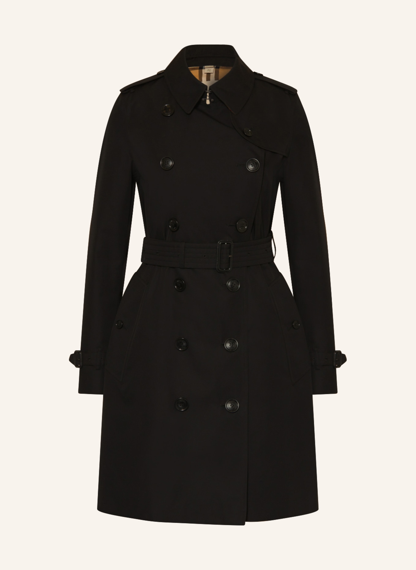 BURBERRY Trench coat KENSINGTON, Color: BLACK (Image 1)