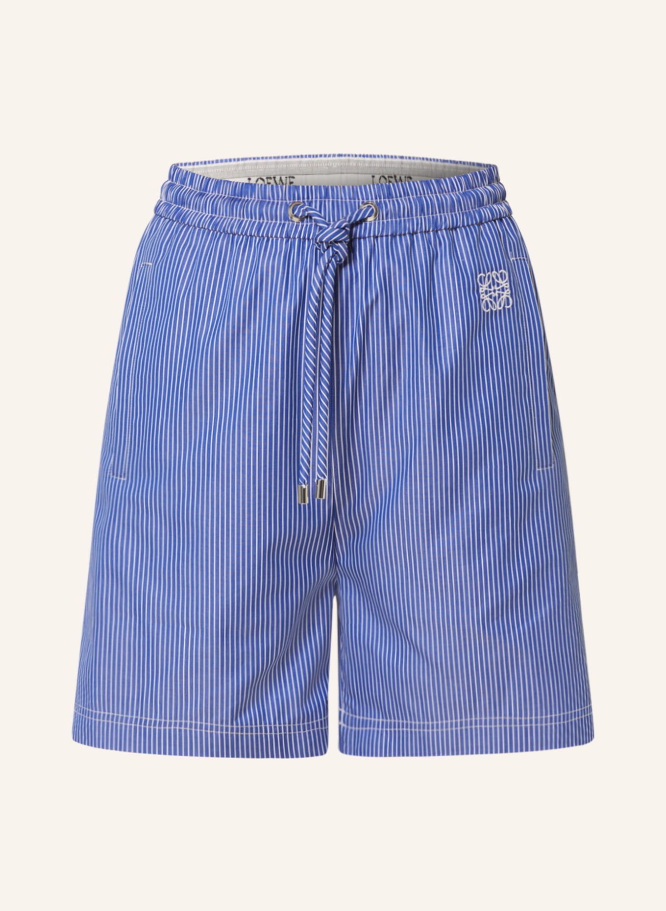 LOEWE Shorts, Color: DARK BLUE/ WHITE (Image 1)
