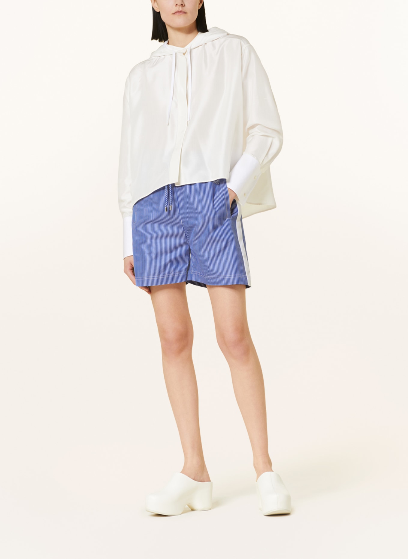 LOEWE Shorts, Color: DARK BLUE/ WHITE (Image 2)