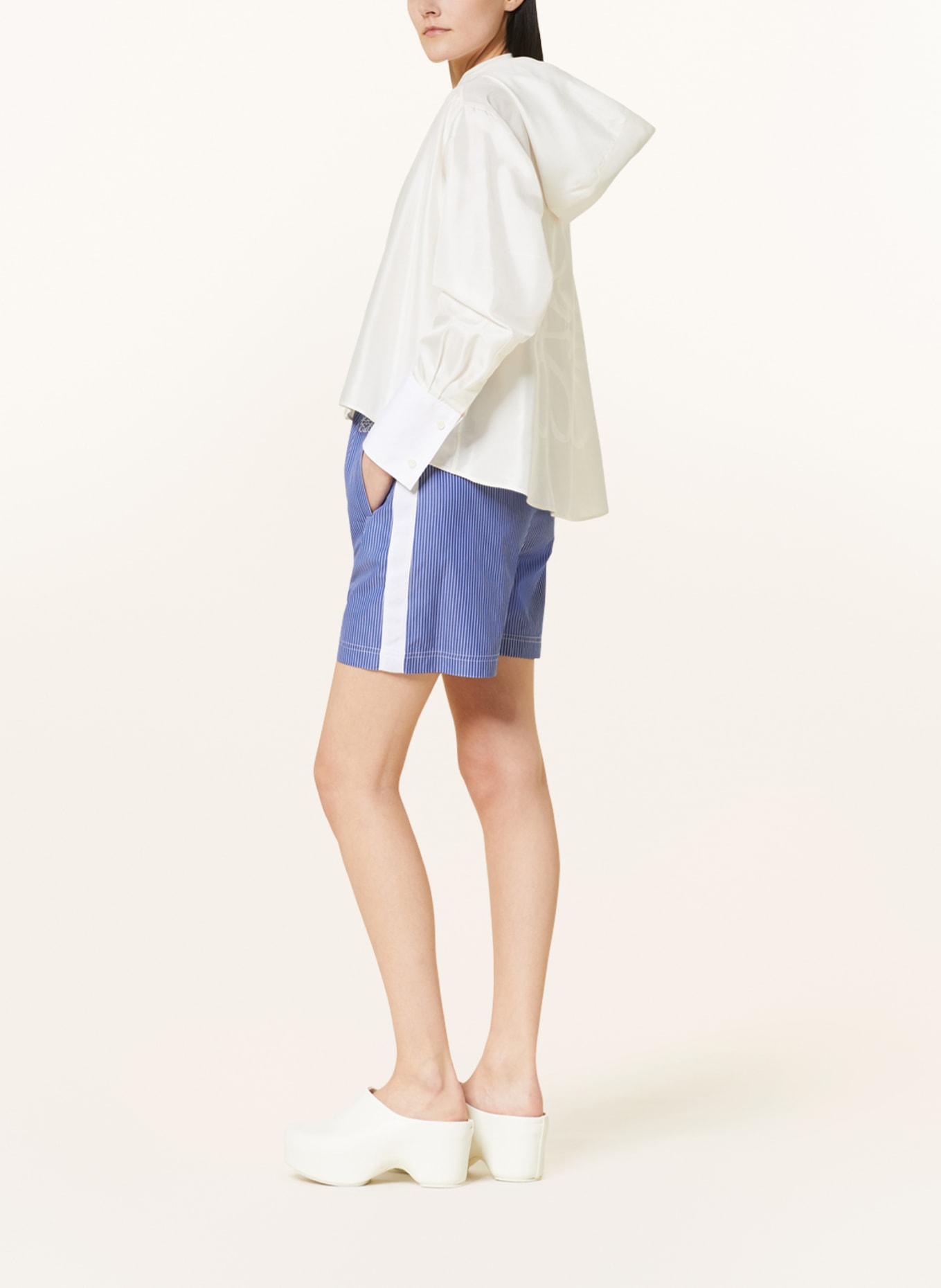 LOEWE Shorts, Color: DARK BLUE/ WHITE (Image 4)