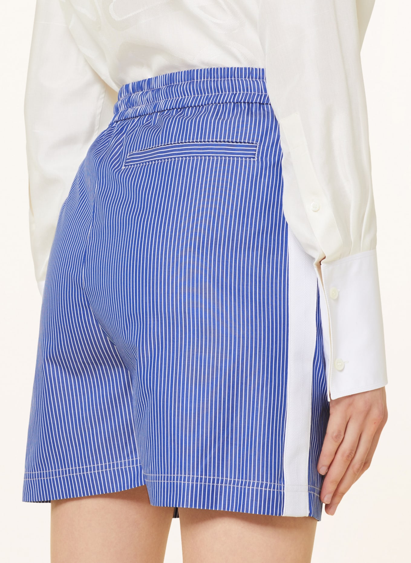 LOEWE Shorts, Color: DARK BLUE/ WHITE (Image 5)