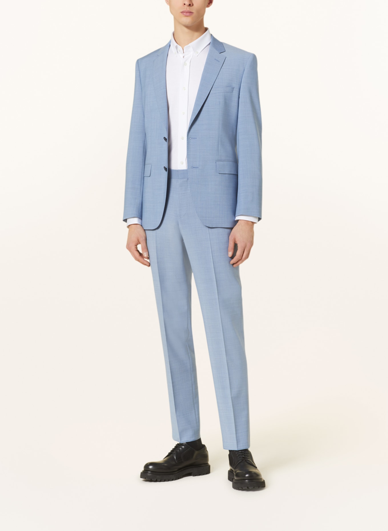BOSS Suit trousers LEON Regular Fit, Color: LIGHT BLUE (Image 2)