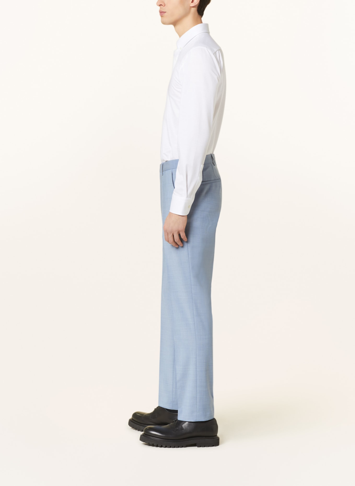 BOSS Spodnie garniturowe LEON regular fit, Kolor: JASNONIEBIESKI (Obrazek 5)