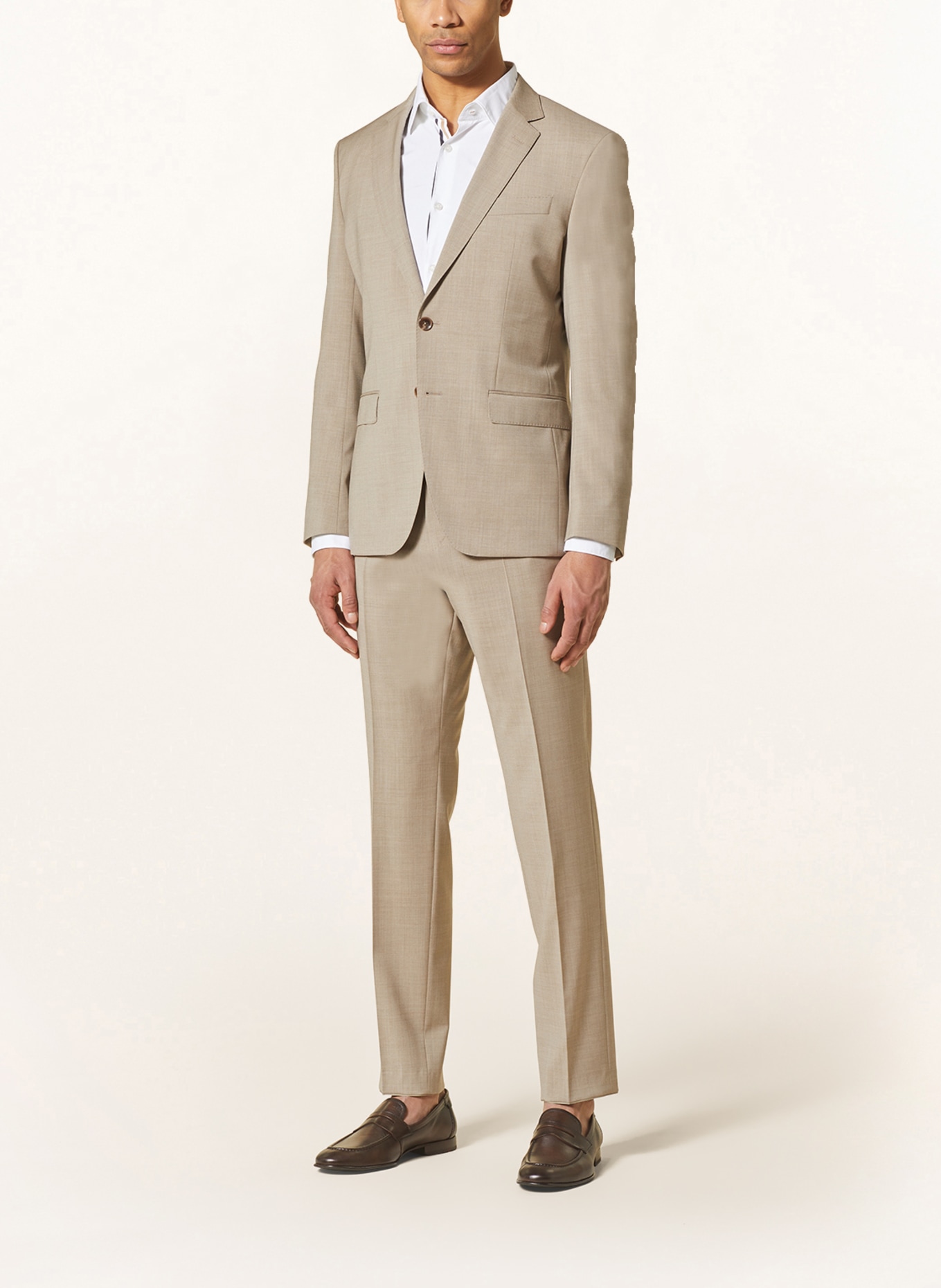 BOSS Anzug H-HUGE Slim Fit, Farbe: BEIGE (Bild 2)