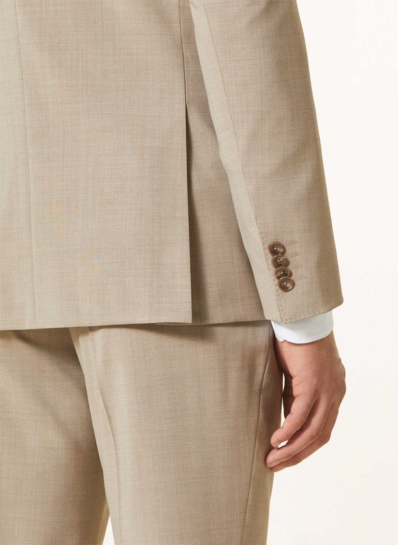 BOSS Anzug H-HUGE Slim Fit, Farbe: BEIGE (Bild 5)