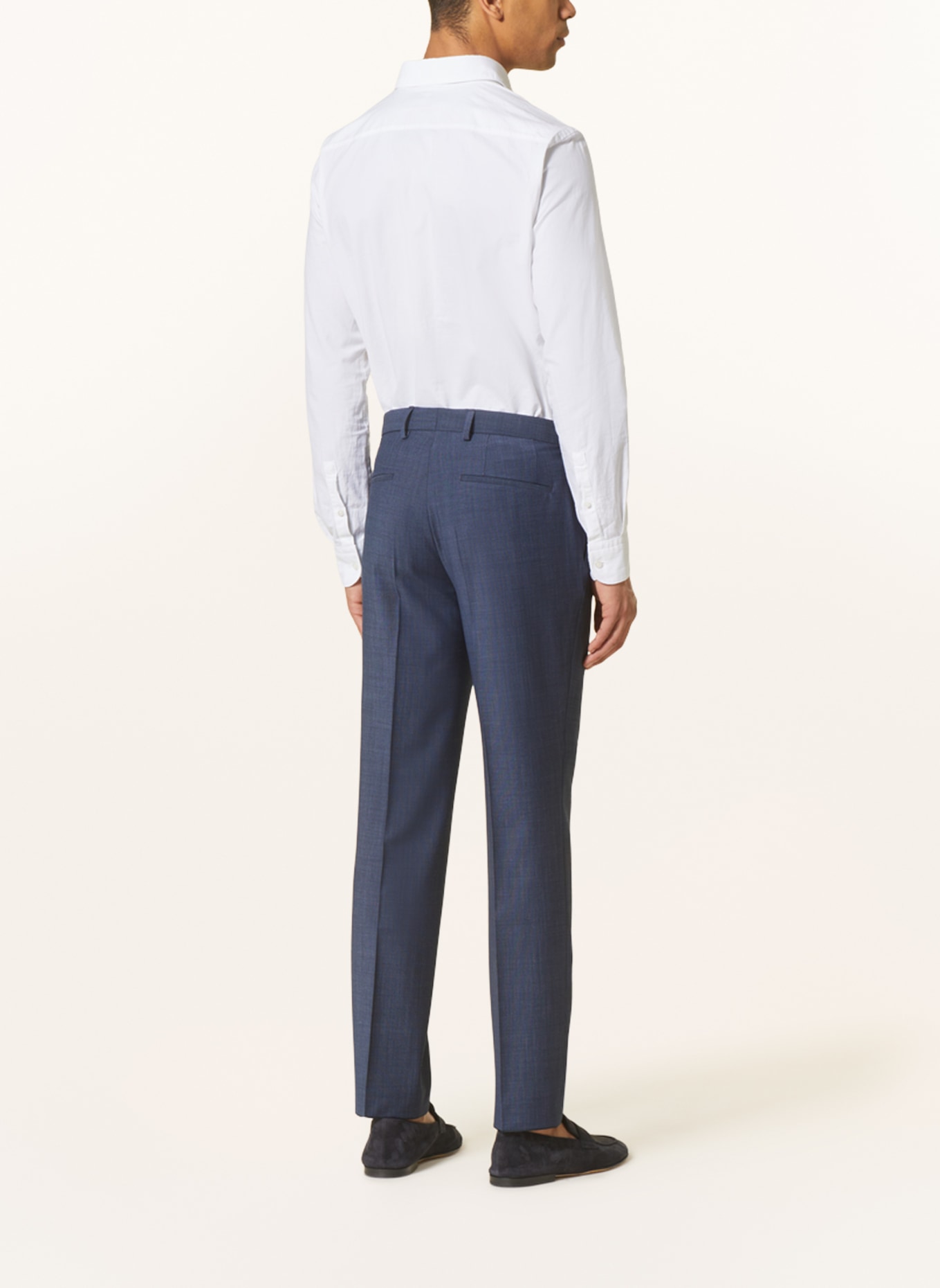 BOSS Oblekové kalhoty LEON Regular Fit, Barva: 479 OPEN BLUE (Obrázek 4)