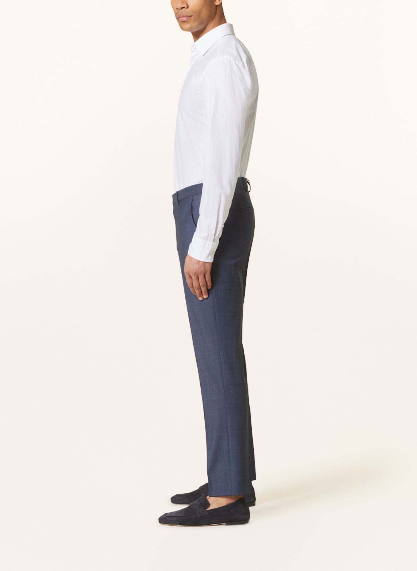 BOSS Oblekové kalhoty LEON Regular Fit, Barva: 479 OPEN BLUE (Obrázek 5)