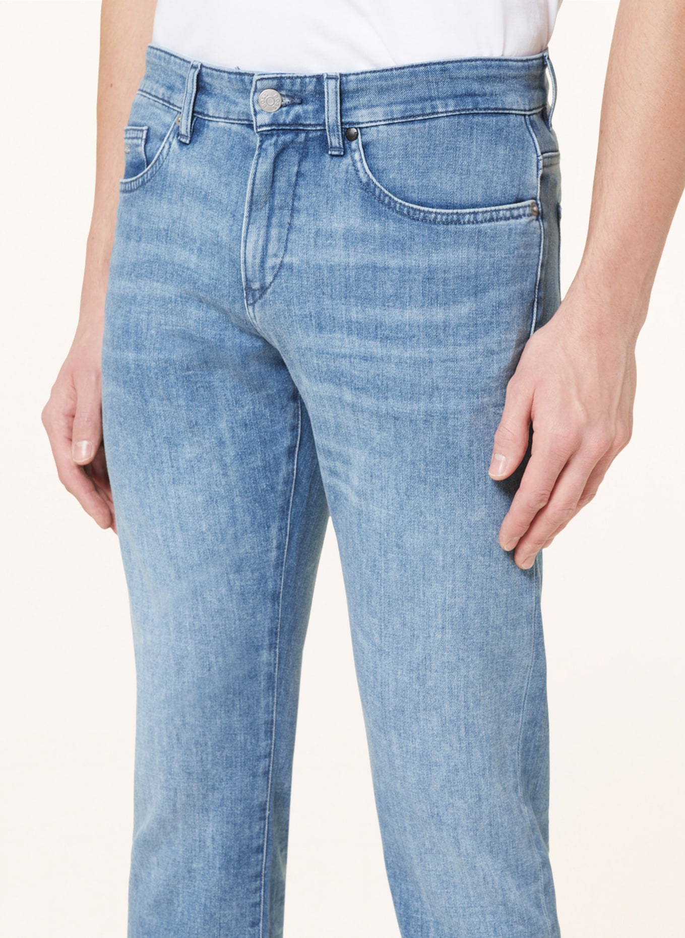BOSS Jeans DELAWARE3 slim fit, Color: 445 TURQUOISE/AQUA (Image 5)
