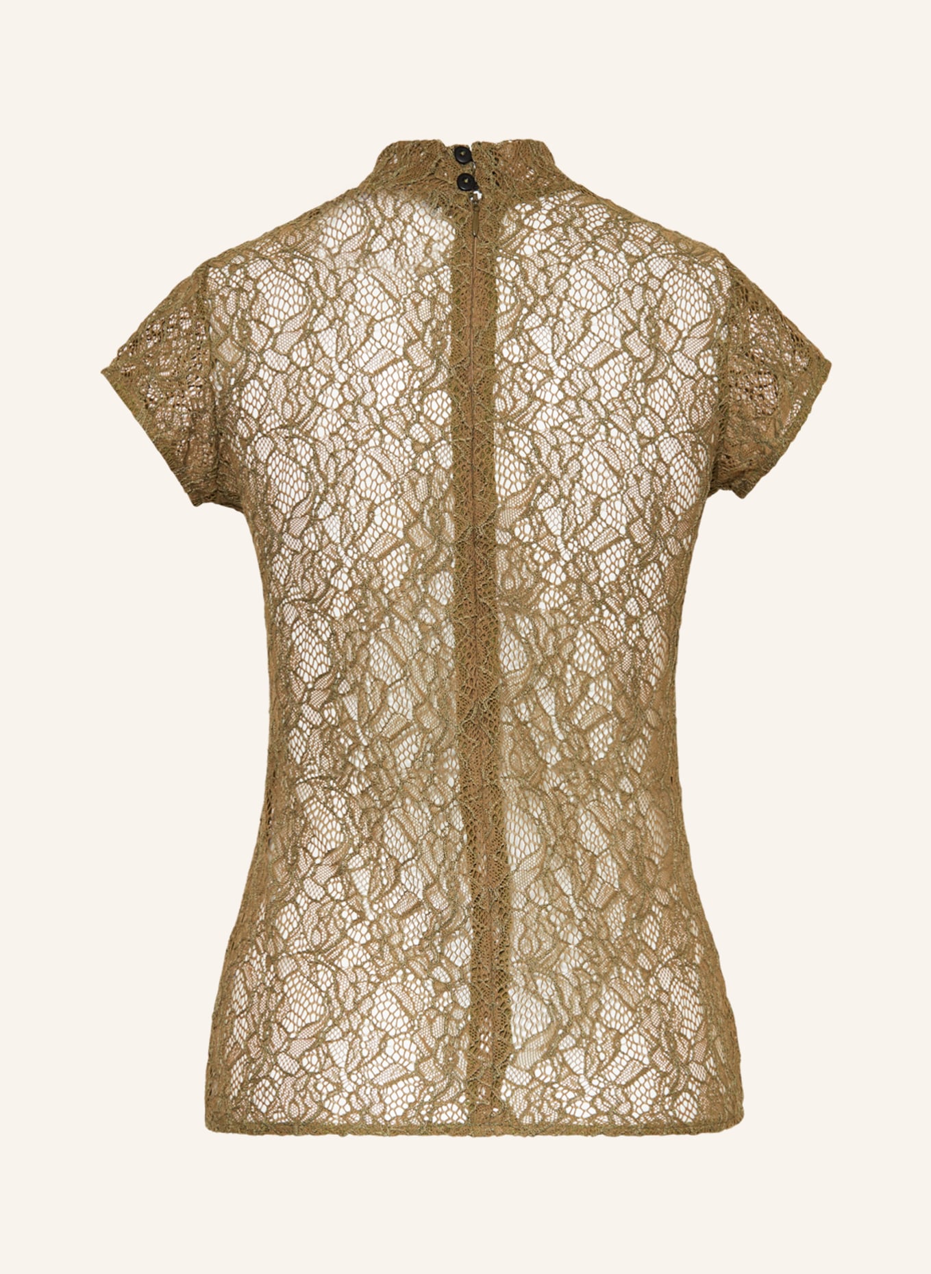 KINGA MATHE Dirndl blouse CHARLOTTE made of lace, Color: OLIVE (Image 2)