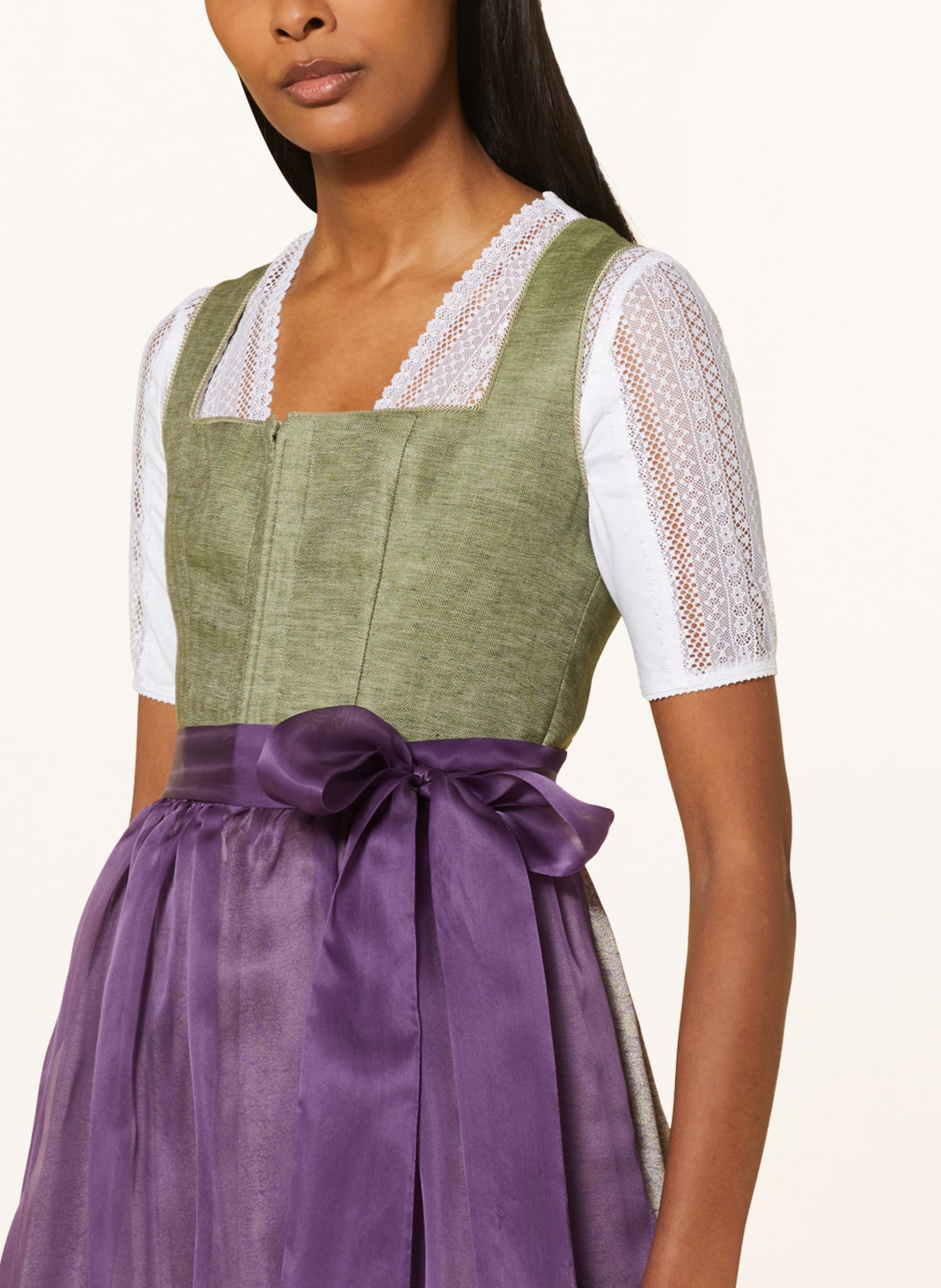 KINGA MATHE Dirndl ALCAMO with silk and linen, Color: Redeem the code (Image 4)