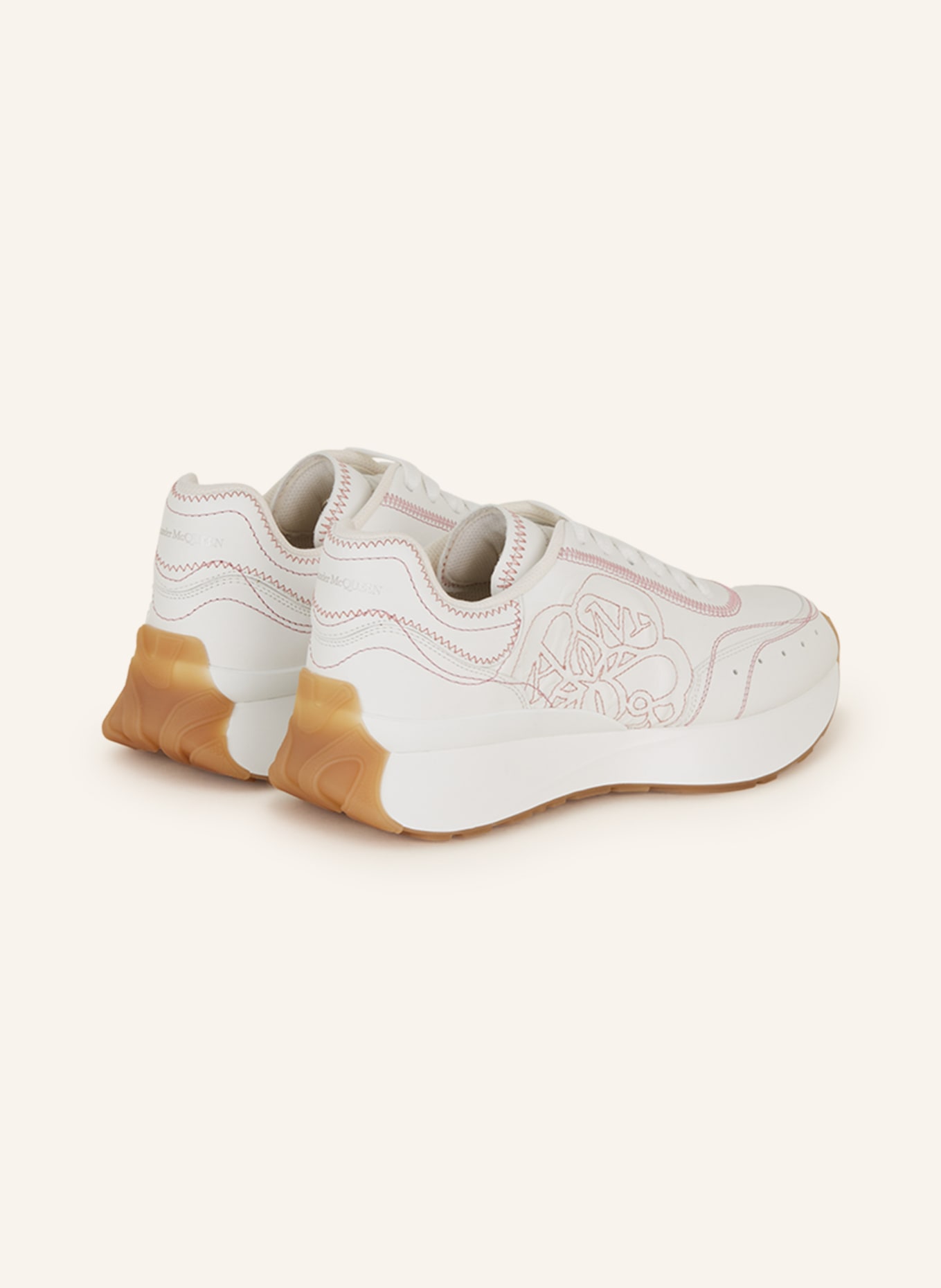 Alexander McQUEEN Sneakers in white rose