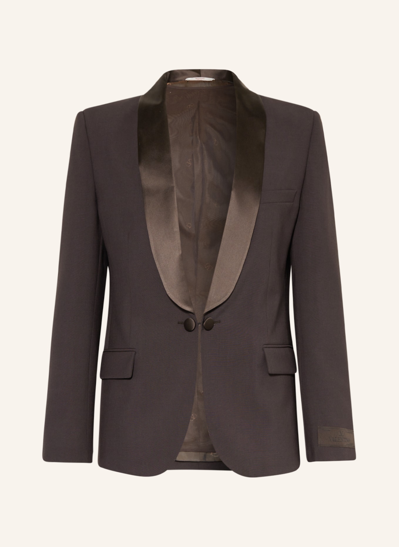 VALENTINO Tuxedo Jacket slim fit, Color: E05 EBANO (Image 1)