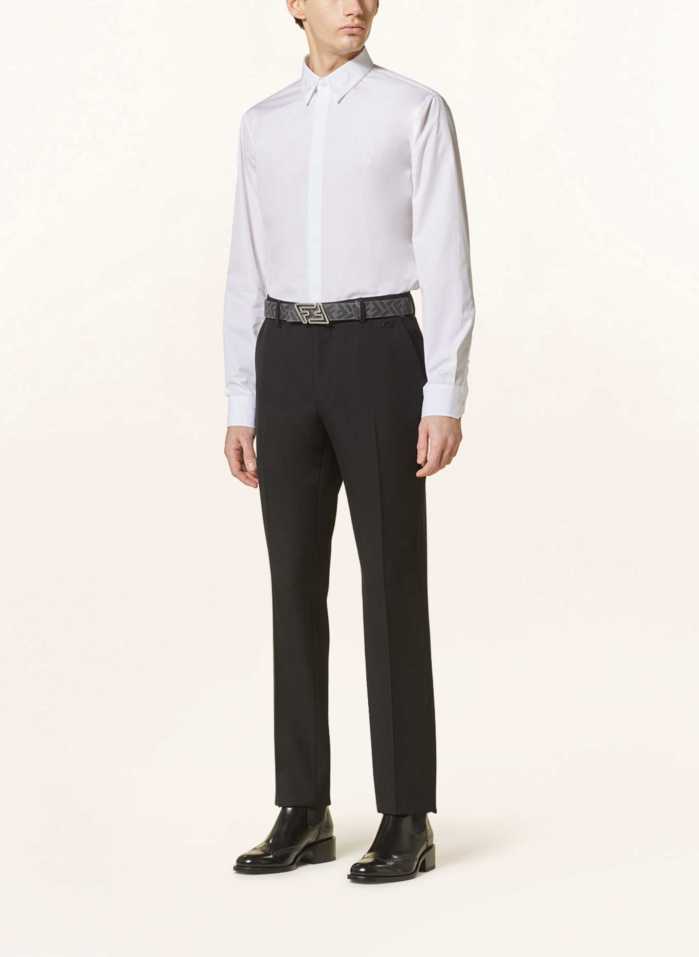 FENDI Shirt regular fit, Color: WHITE (Image 2)