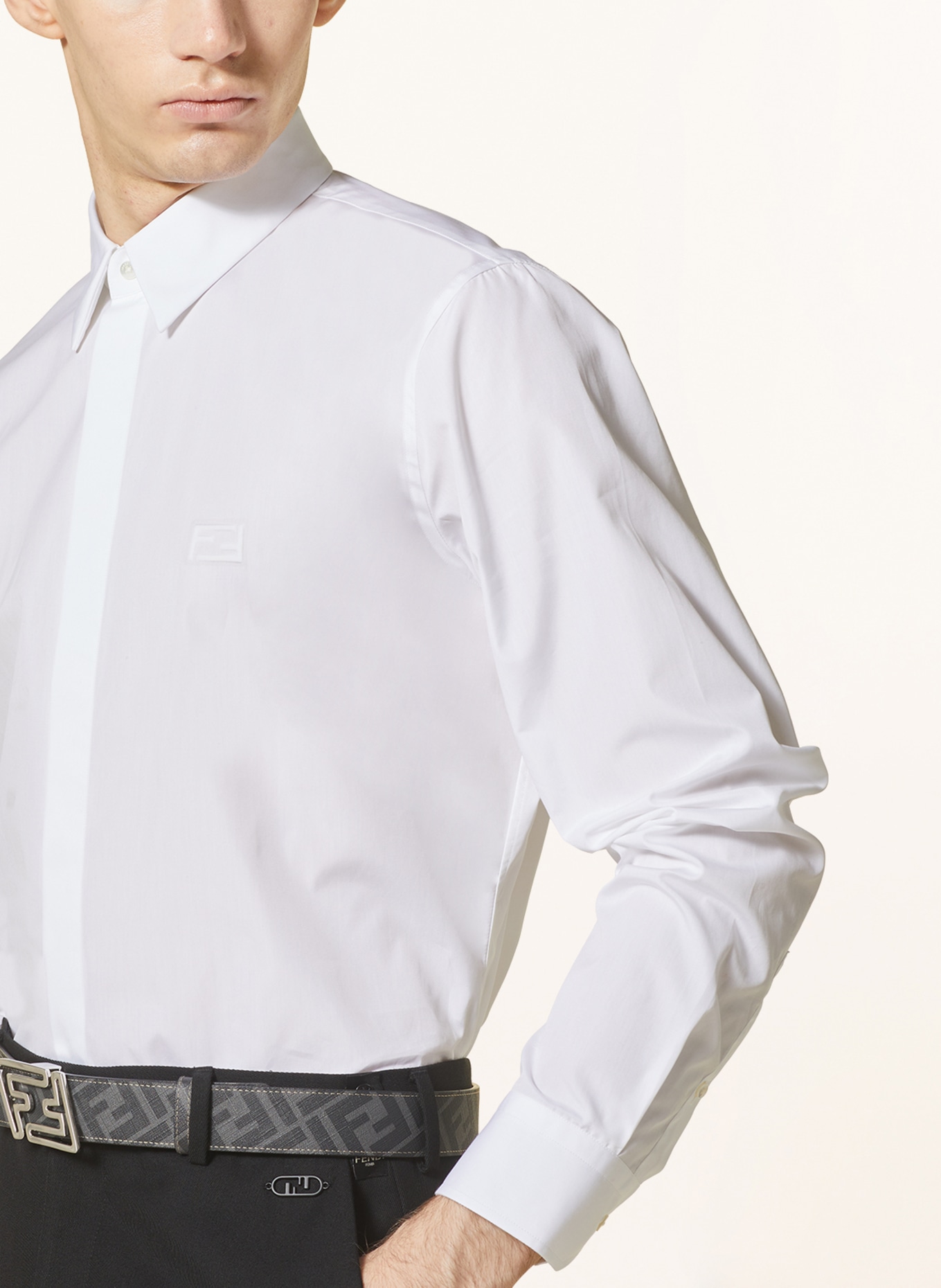 FENDI Shirt regular fit, Color: WHITE (Image 4)