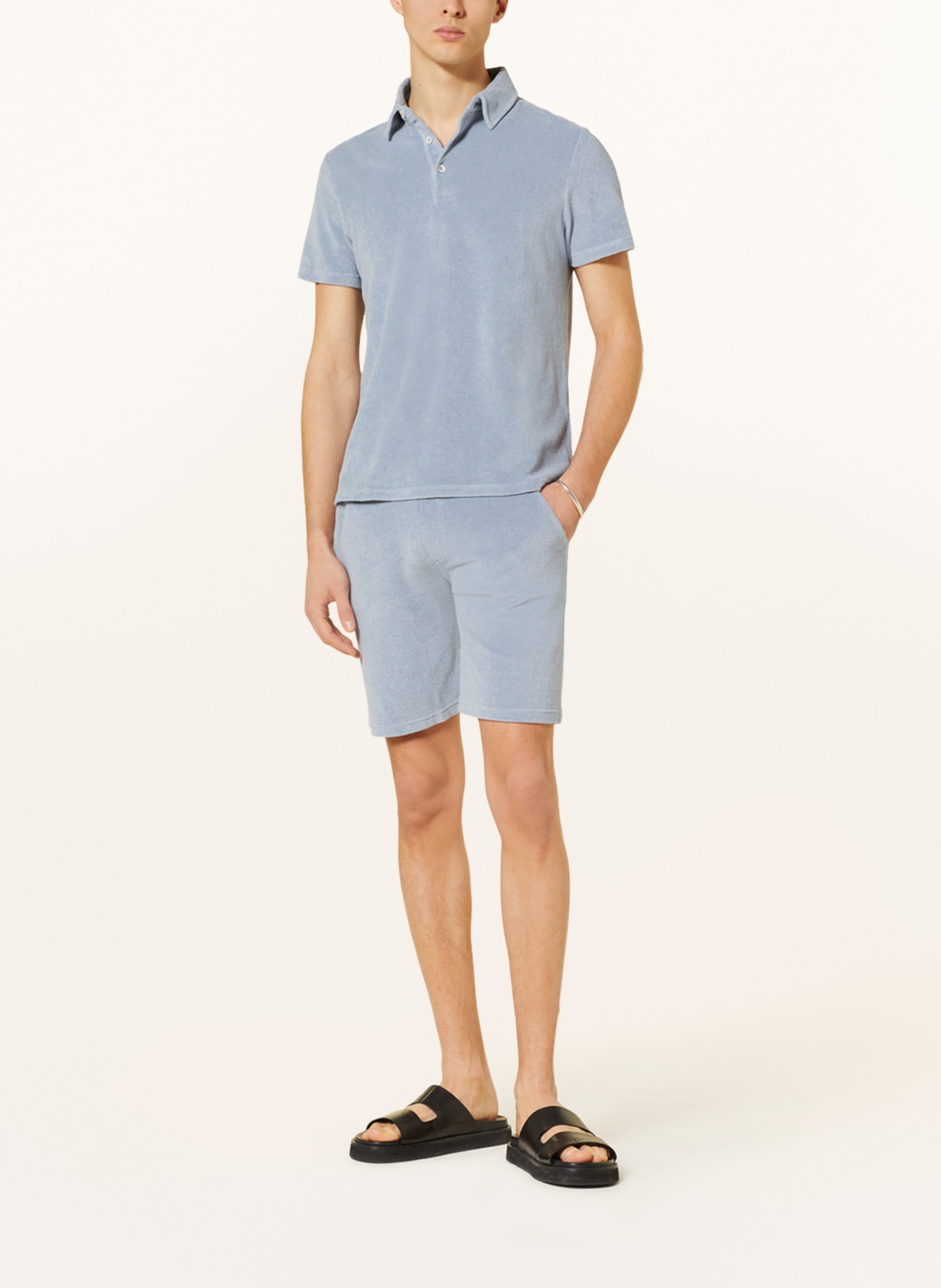 altea Terry cloth shorts, Color: LIGHT BLUE (Image 2)