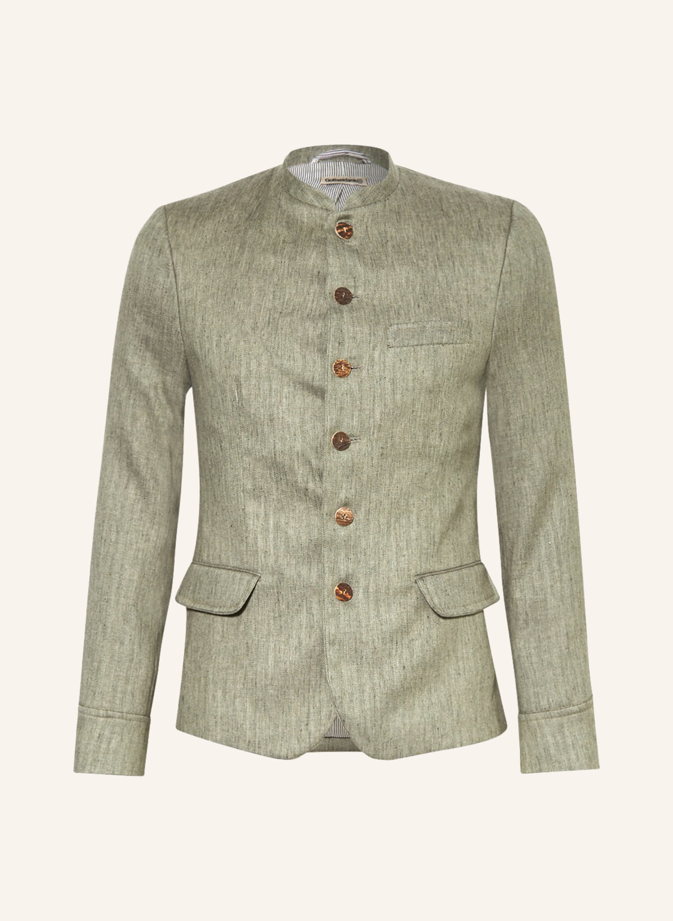 Gottseidank Alpine jacket HELMUT with linen, Color: LIGHT GREEN (Image 1)