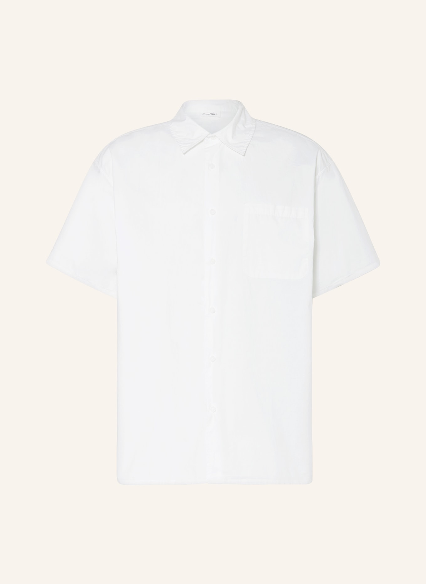 American Vintage Half sleeve shirt comfort fit, Color: WHITE (Image 1)