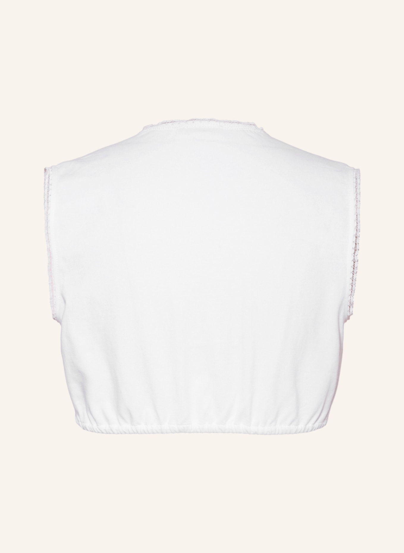 Gottseidank Dirndl blouse ROMY with linen, Color: WHITE (Image 2)