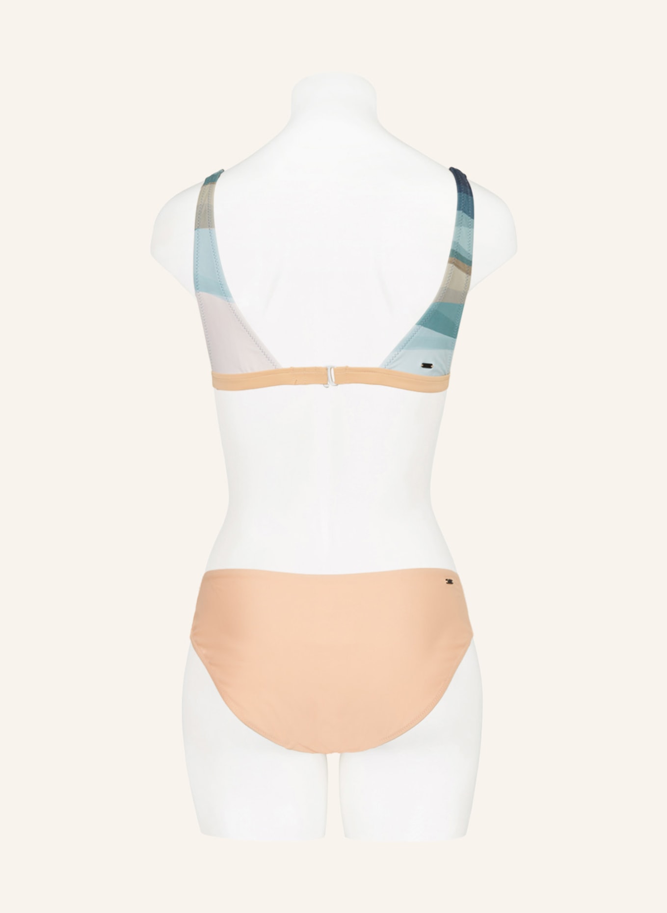 PICTURE Bralette-Bikini-Top CLOVE mit UV-Schutz 50+, Farbe: HELLGRÜN/ HELLORANGE/ BEIGE (Bild 3)