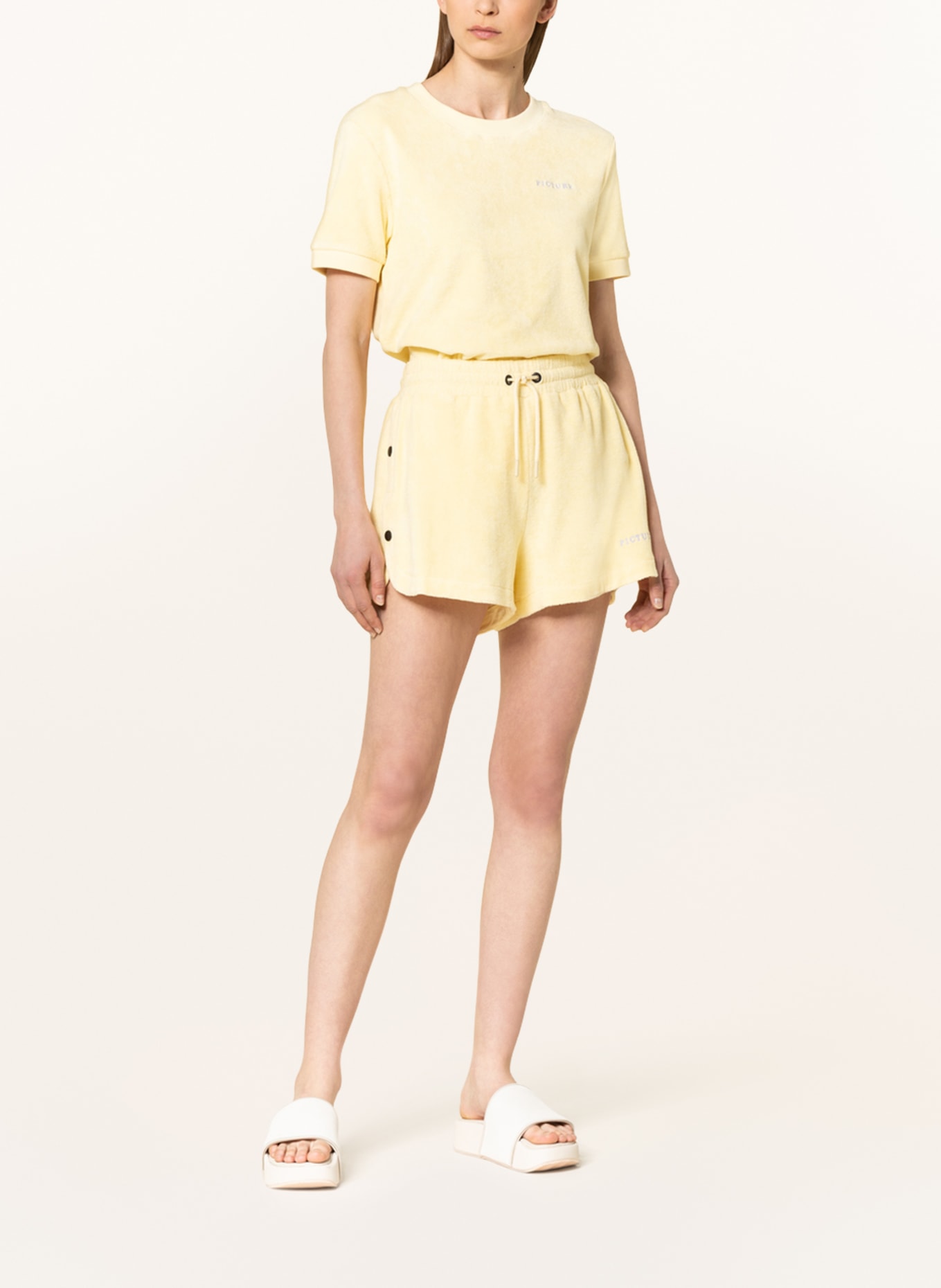 PICTURE Terry cloth shorts CAREL, Color: YELLOW (Image 2)