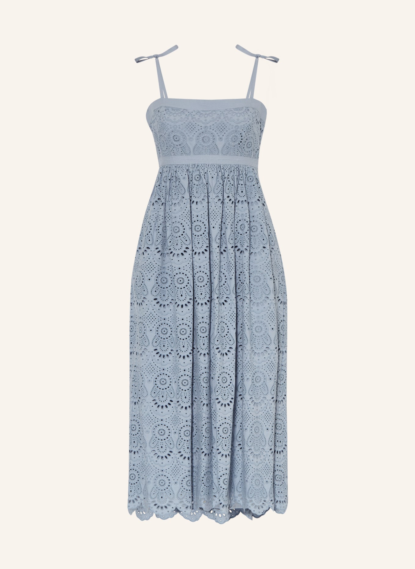 ULLA JOHNSON Dress MATILDE made of lace, Color: LIGHT BLUE (Image 1)