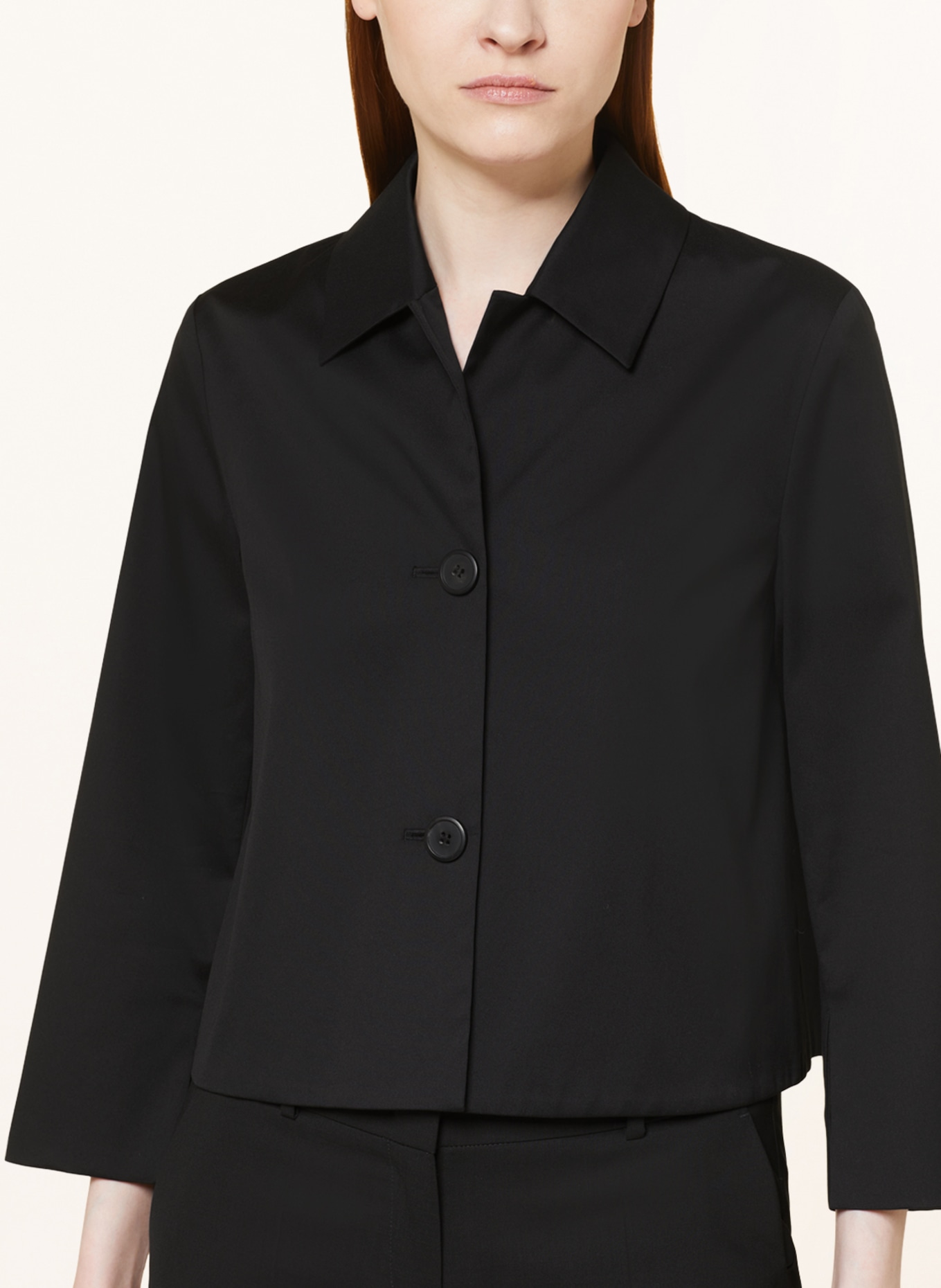 Black button up blazer clearance