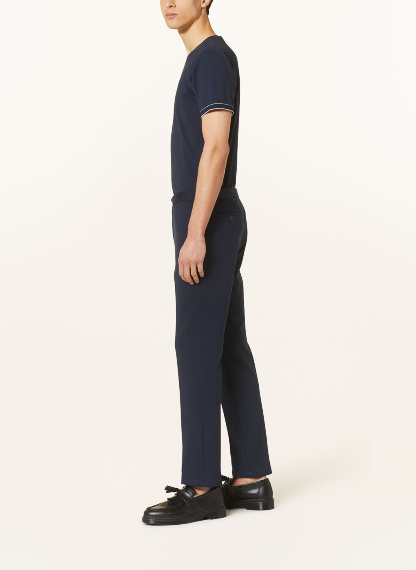 HACKETT LONDON Oblekové kalhoty v joggingovém stylu Slim Fit, Barva: TMAVĚ MODRÁ (Obrázek 5)