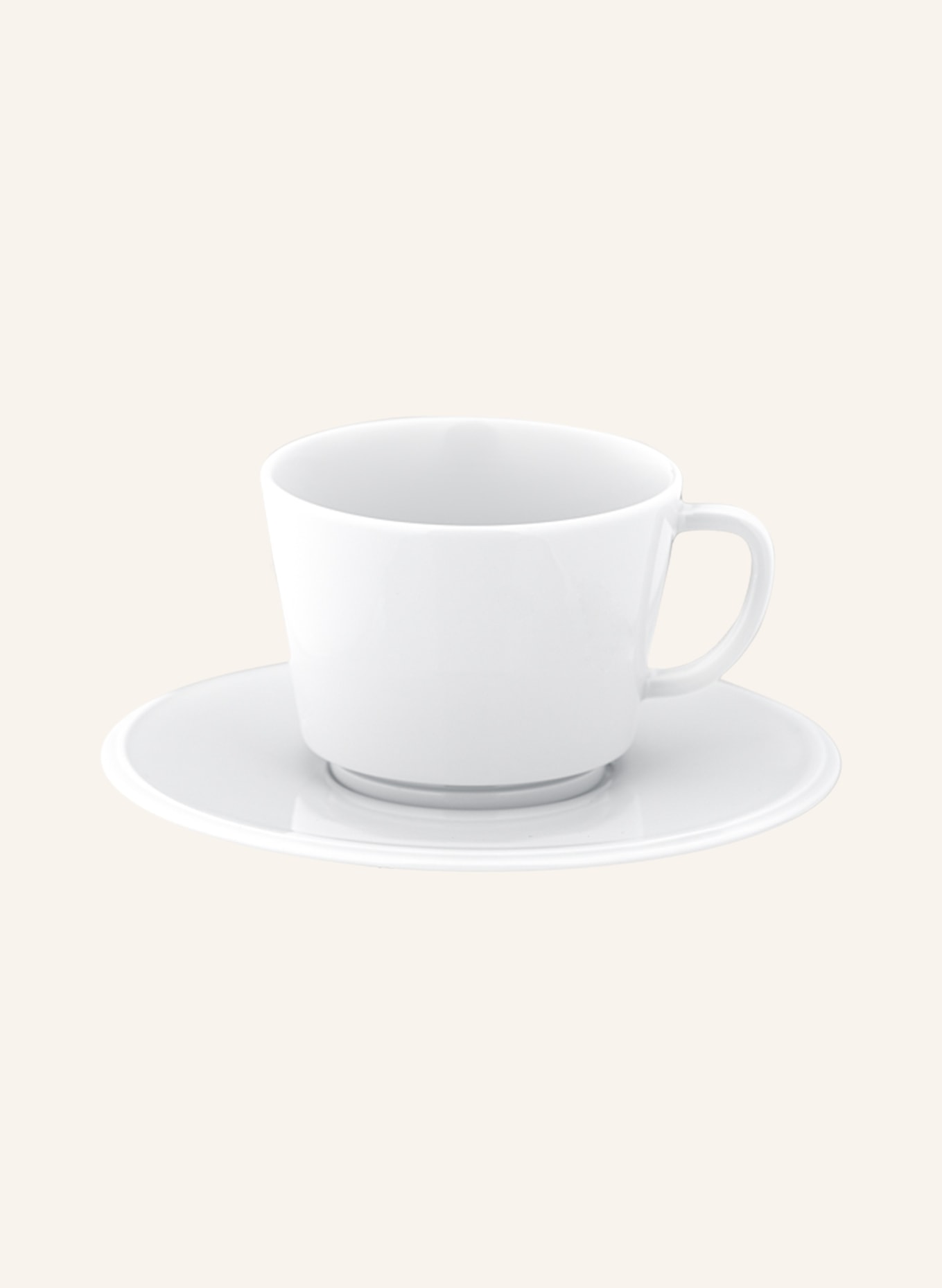 MEISSEN PORZELLAN-MANUFAKTUR Coffee cup VITRUV PUR with saucer, Color: WHITE (Image 1)