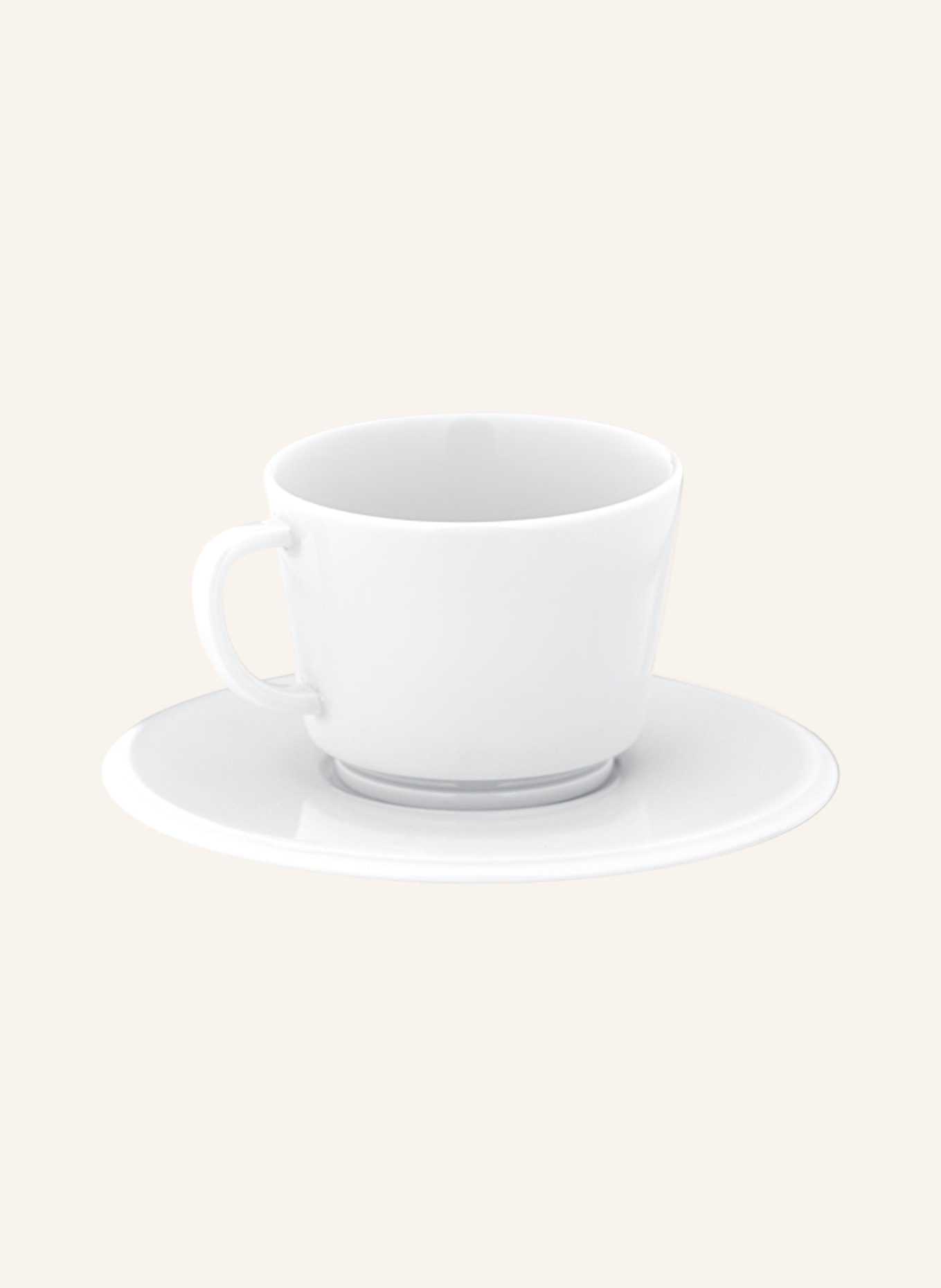 MEISSEN PORZELLAN-MANUFAKTUR Coffee cup VITRUV PUR with saucer, Color: WHITE (Image 2)