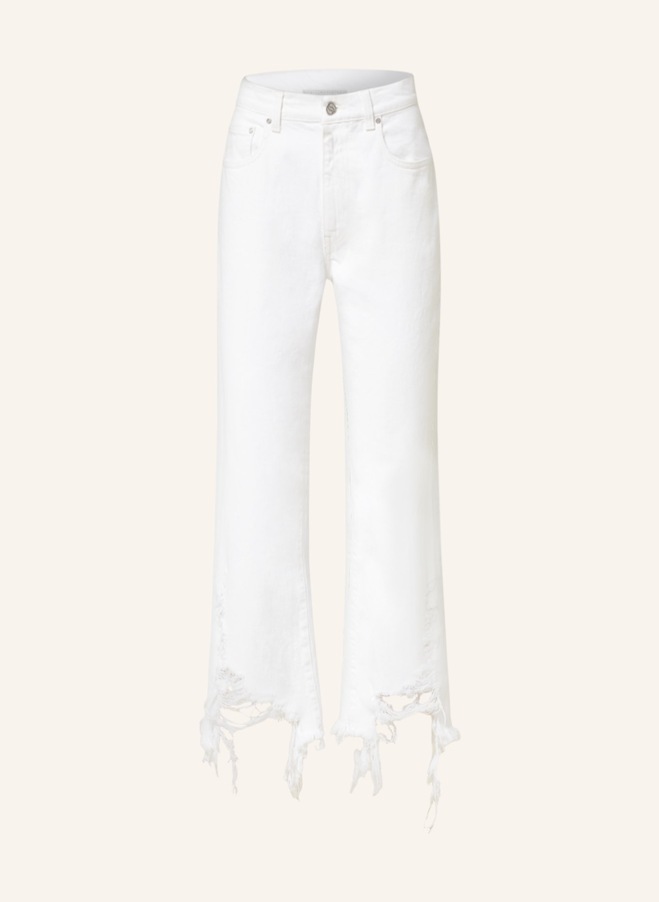 STELLA McCARTNEY 7/8 jeans, Color: WHITE (Image 1)