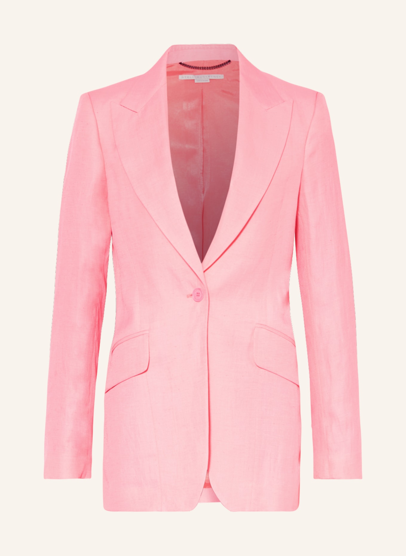 STELLA McCARTNEY Blazer with linen, Color: PINK (Image 1)