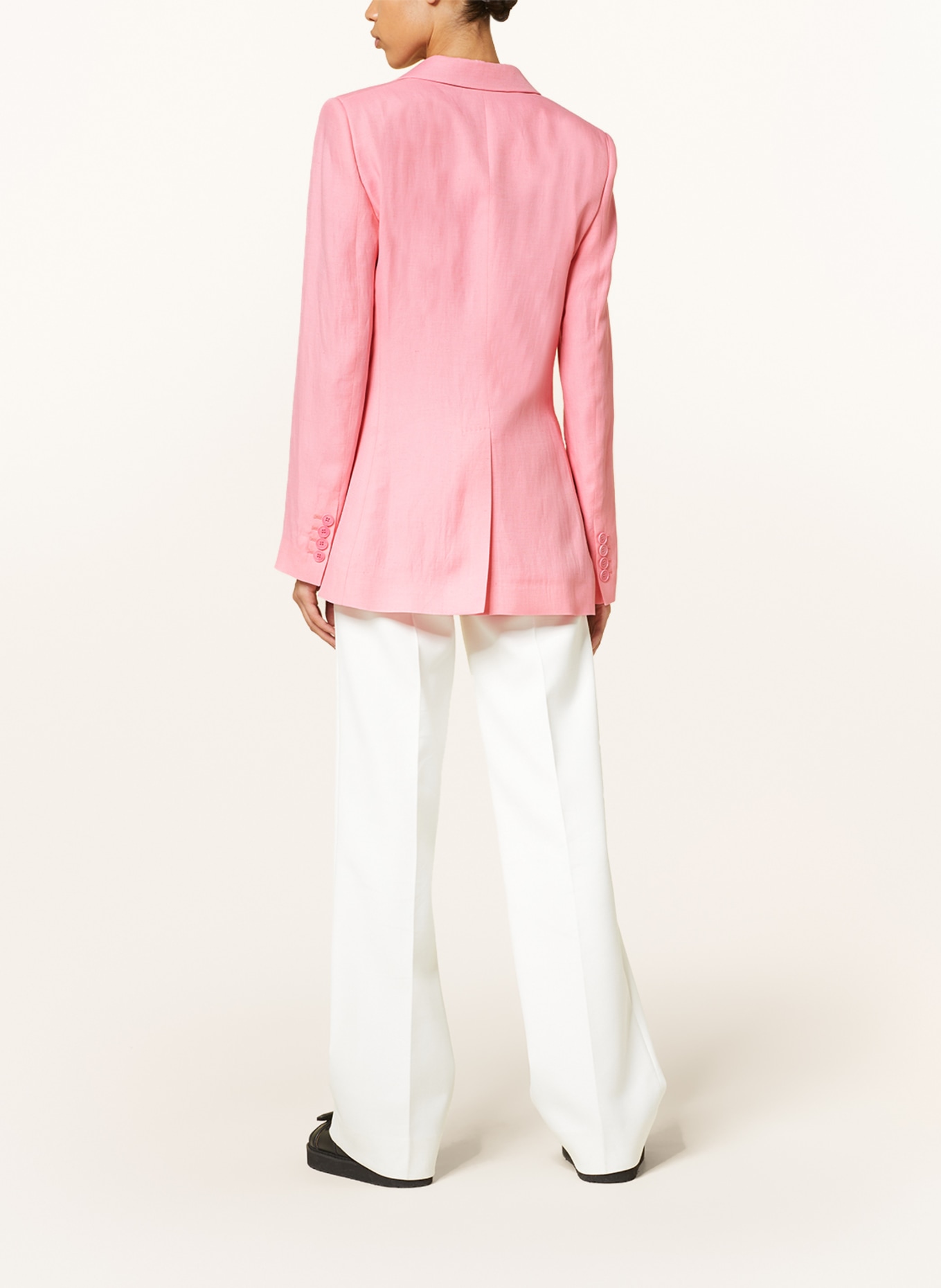 STELLA McCARTNEY Blazer with linen, Color: PINK (Image 3)