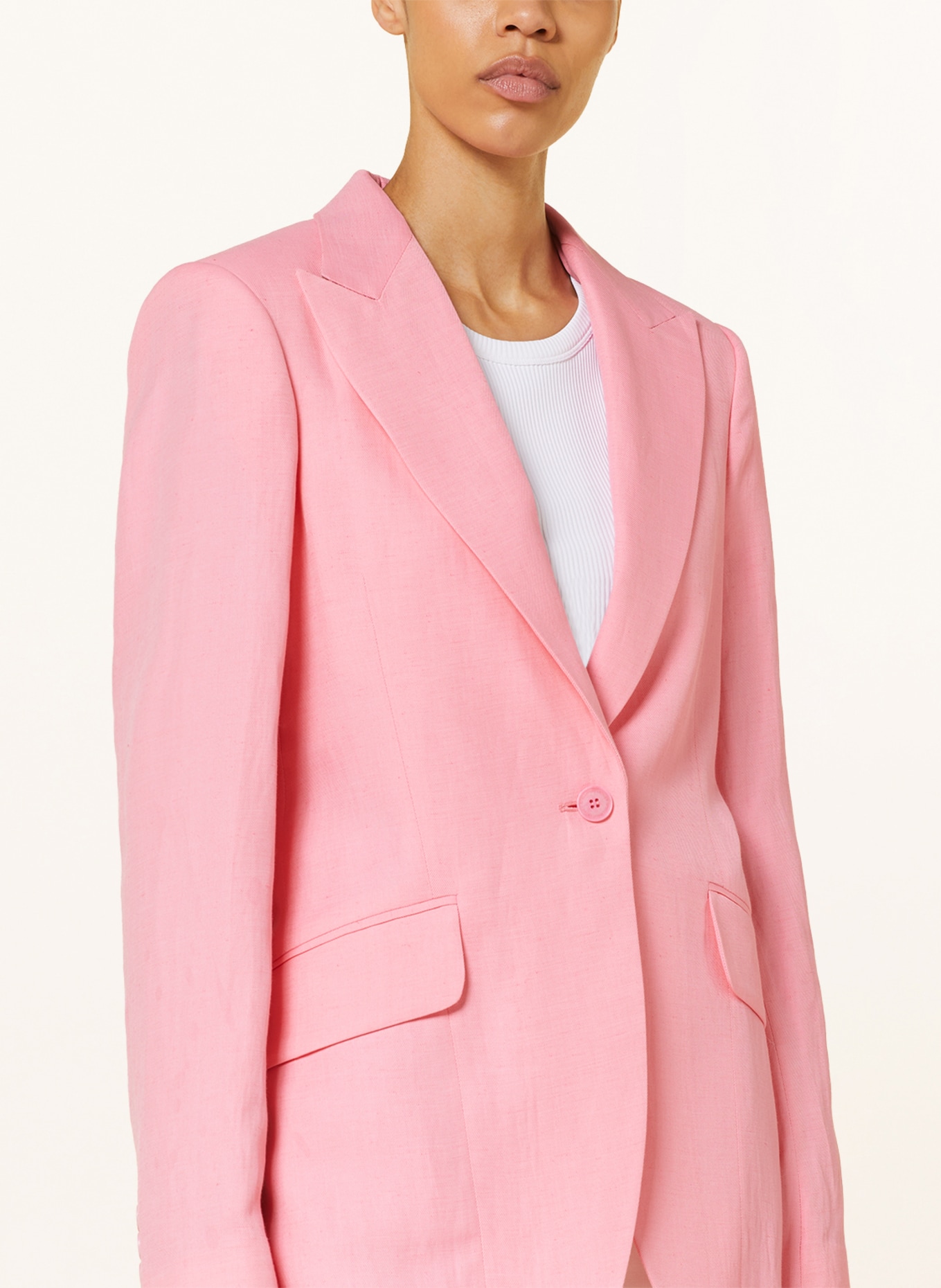 STELLA McCARTNEY Blazer with linen, Color: PINK (Image 4)